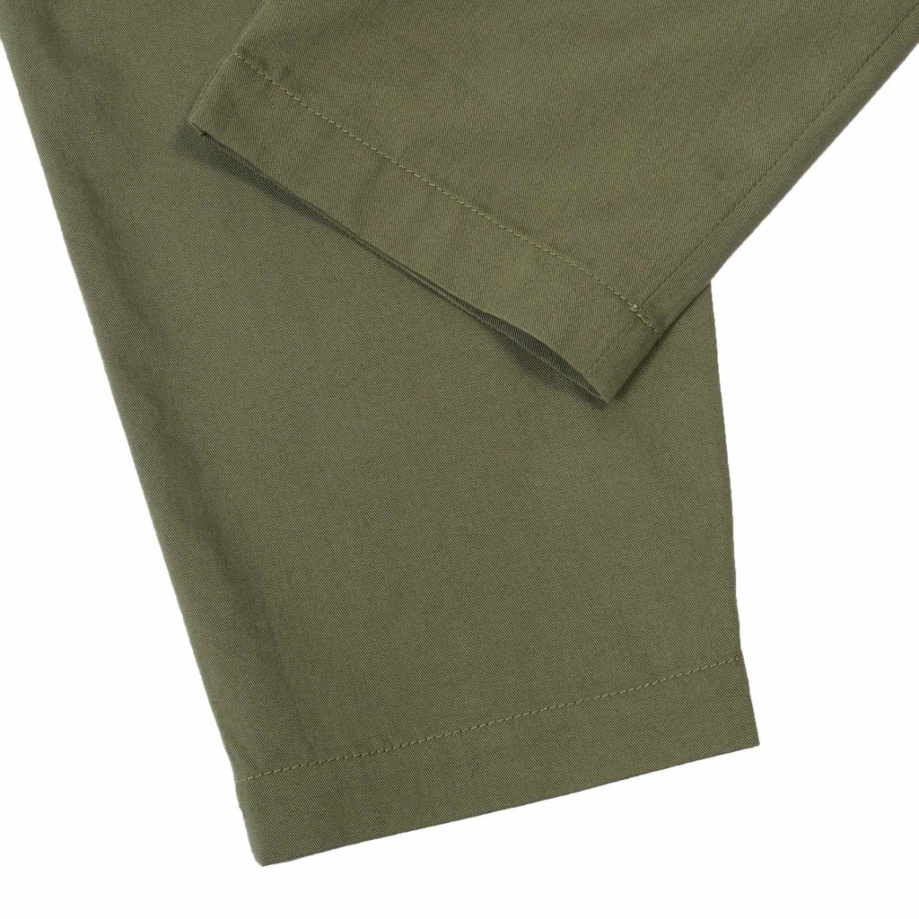 Universal Works Pleated Track Pants - Light Olive