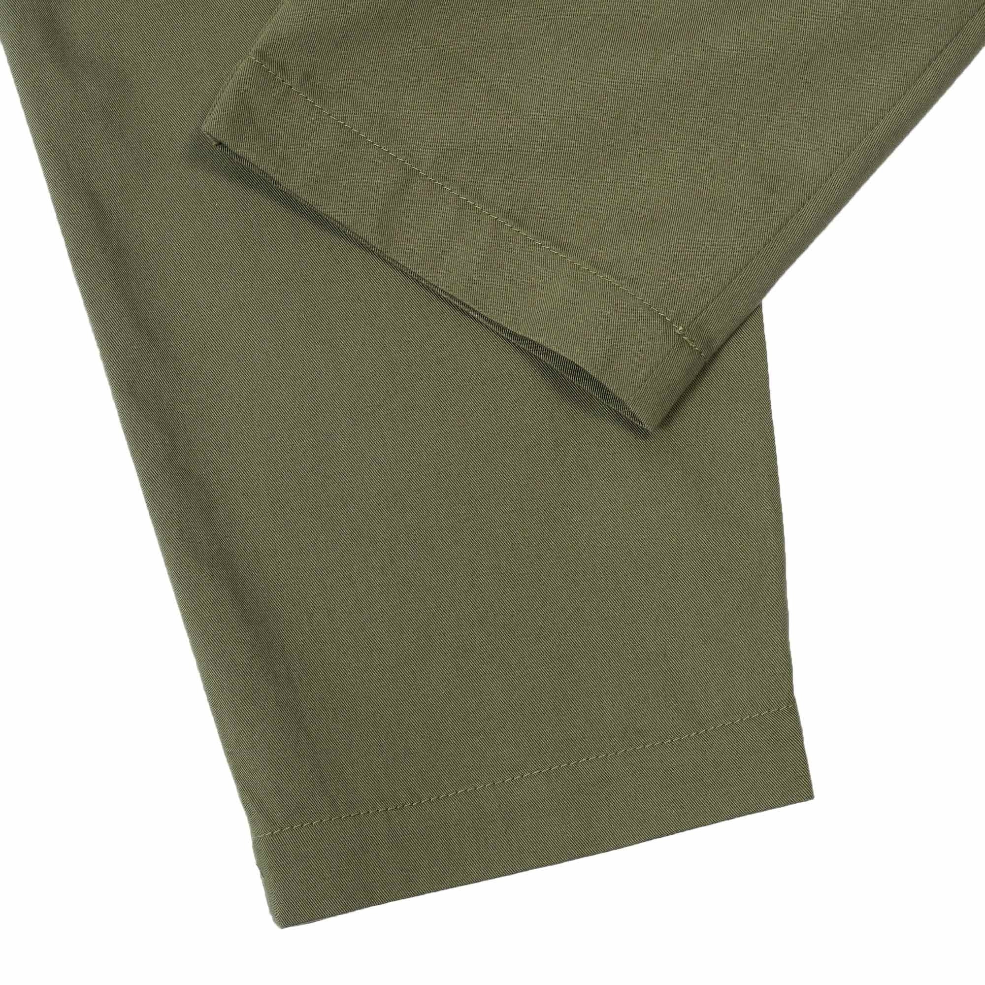 Universal Works Pleated Track Pants - Light Olive
