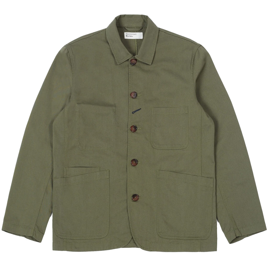 Universal Works Bakers Jacket - Light Olive