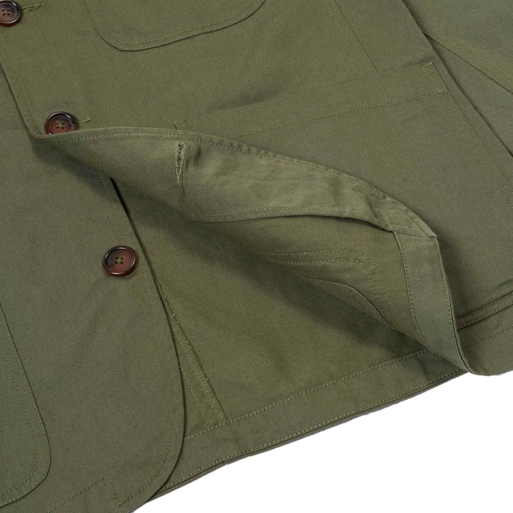 Universal Works Bakers Jacket - Light Olive