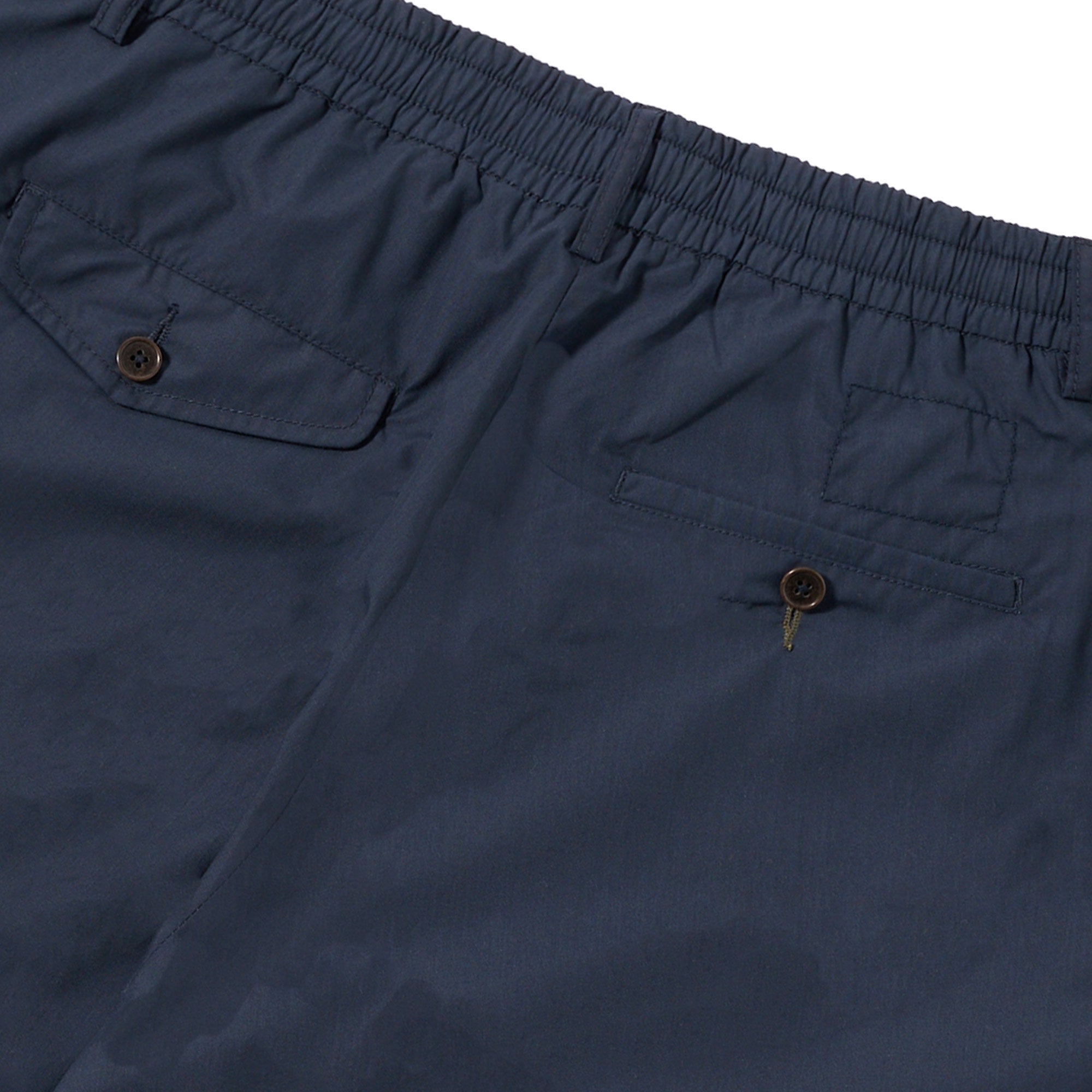 Universal Works Recycled Polyester Tech Pleated Track Shorts - Navy