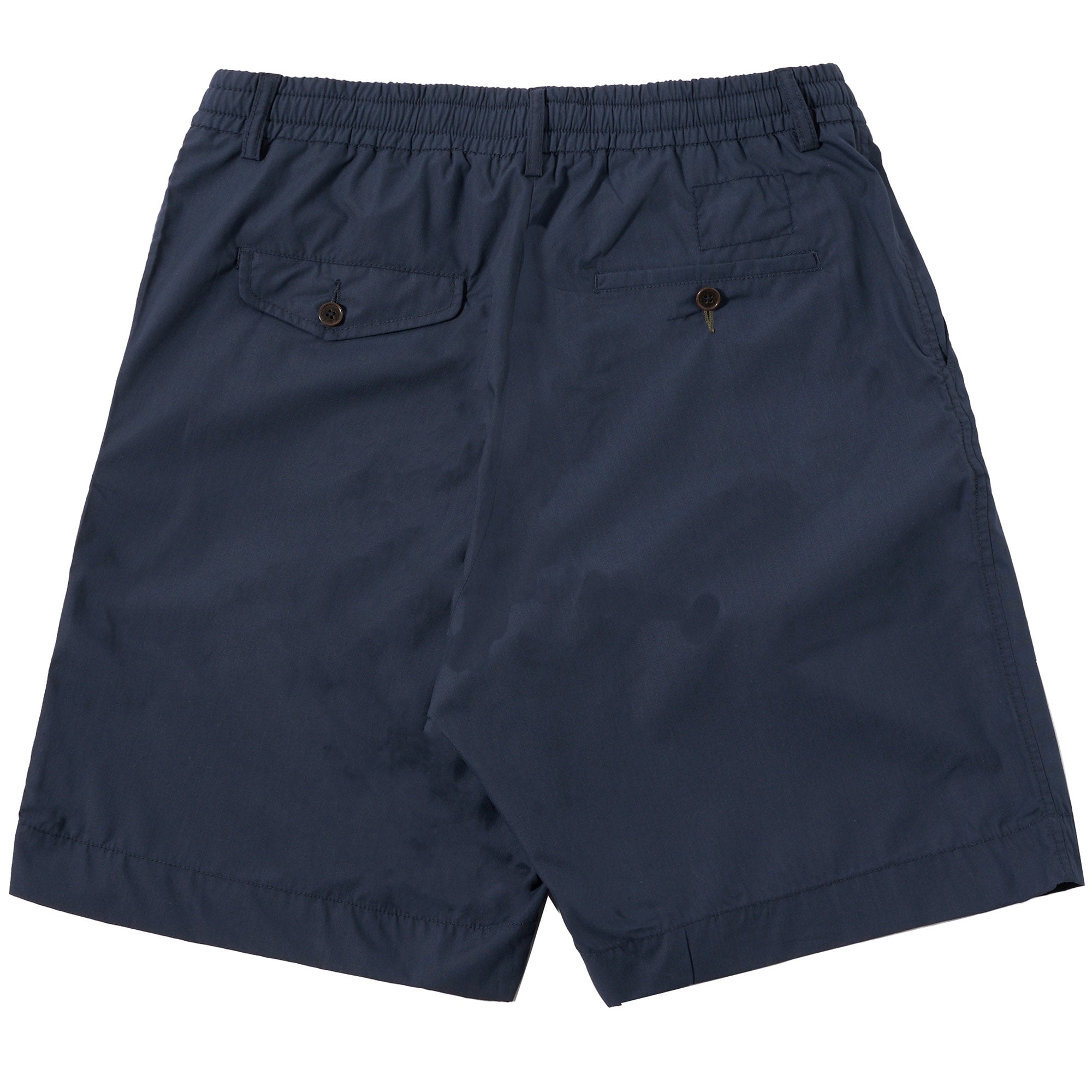 Universal Works Recycled Polyester Tech Pleated Track Shorts - Navy