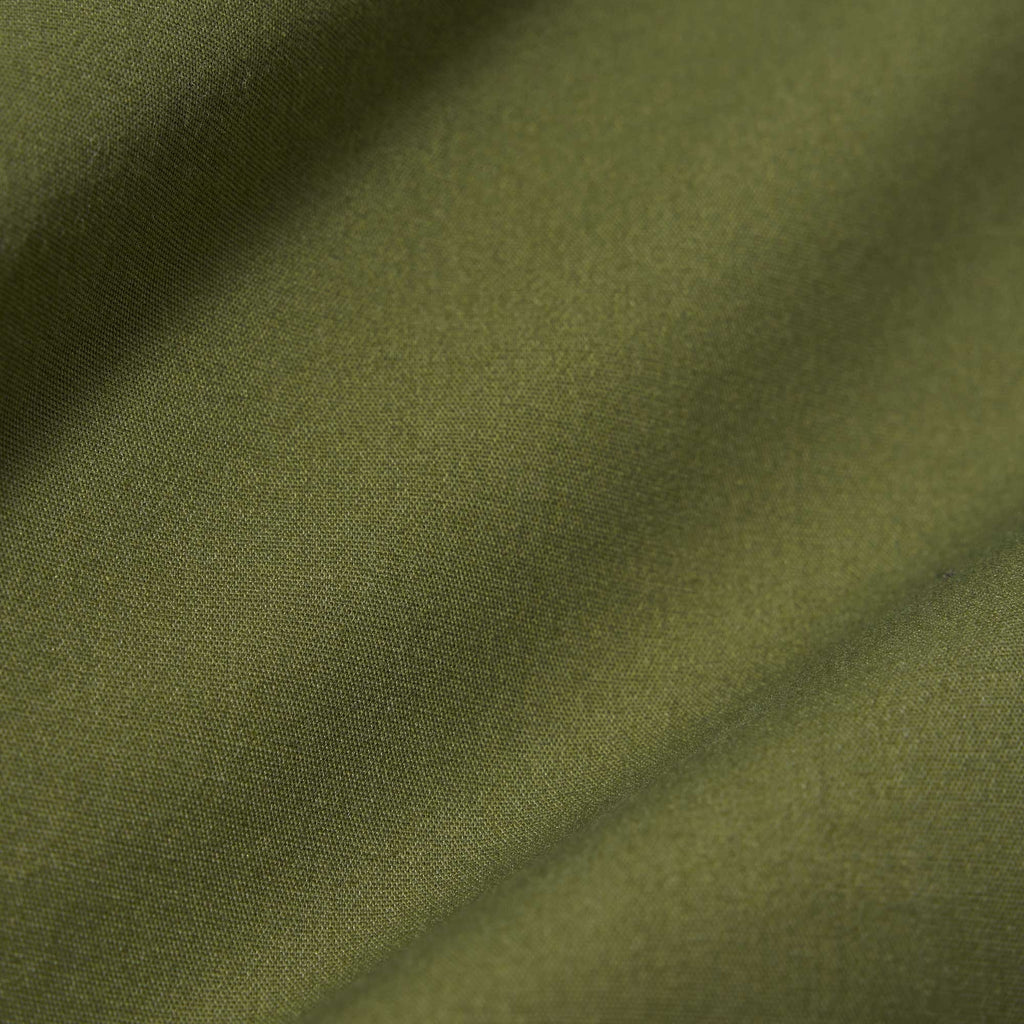 Universal Works Recycled Polyester Tech Pleated Track Shorts - Light Olive