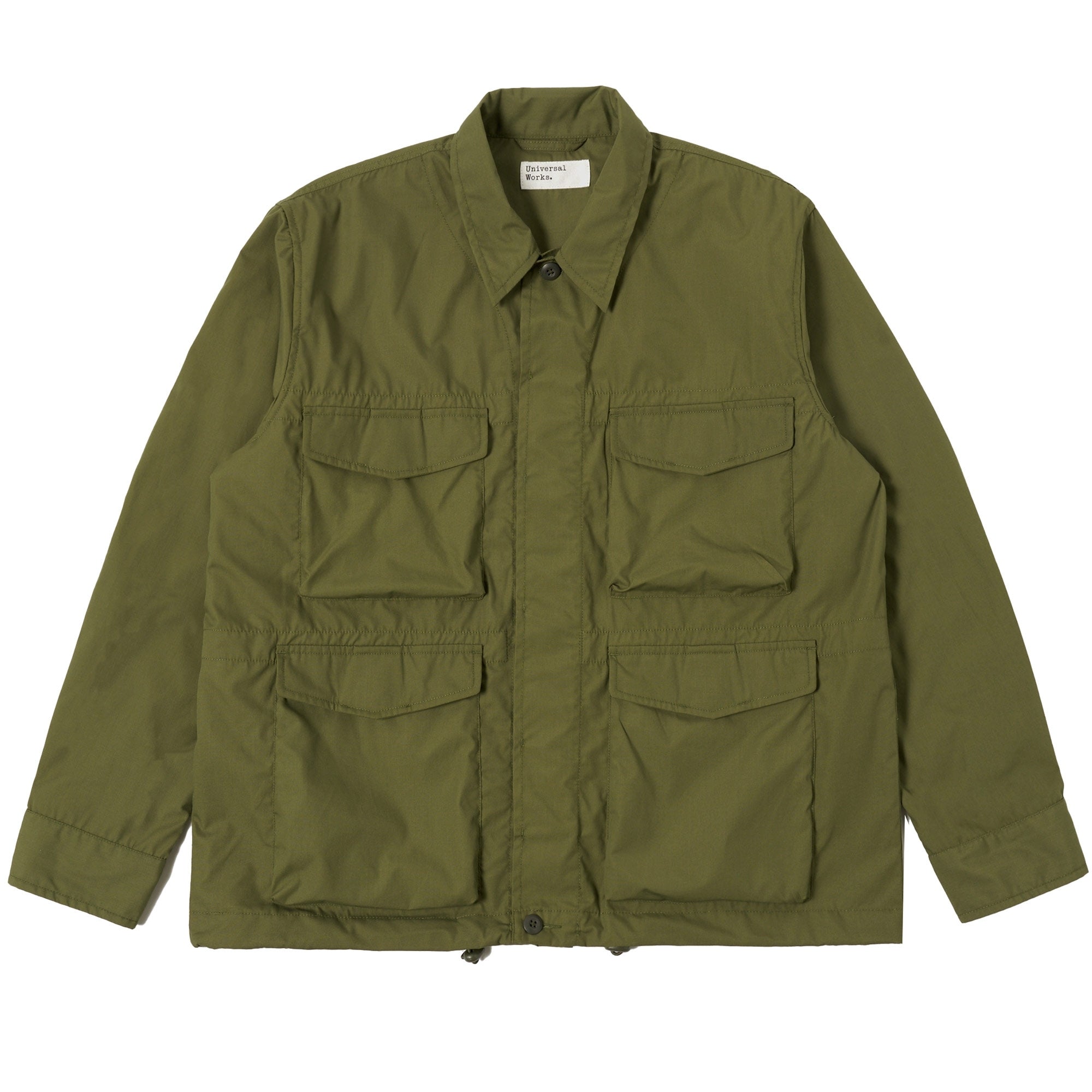 Universal Works Recycled Poly Tech Parachute Field Jacket - Olive
