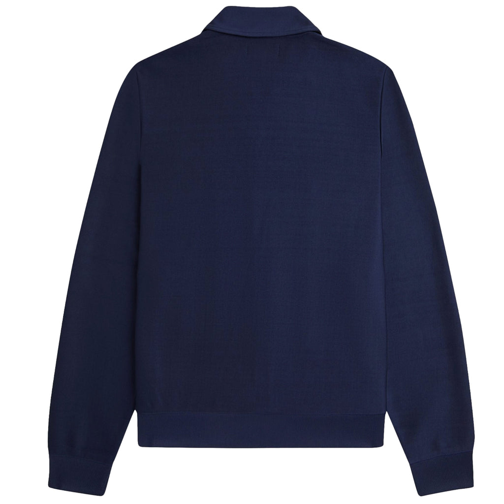 Fred Perry Striped Collared Track Top - Tennis Blue