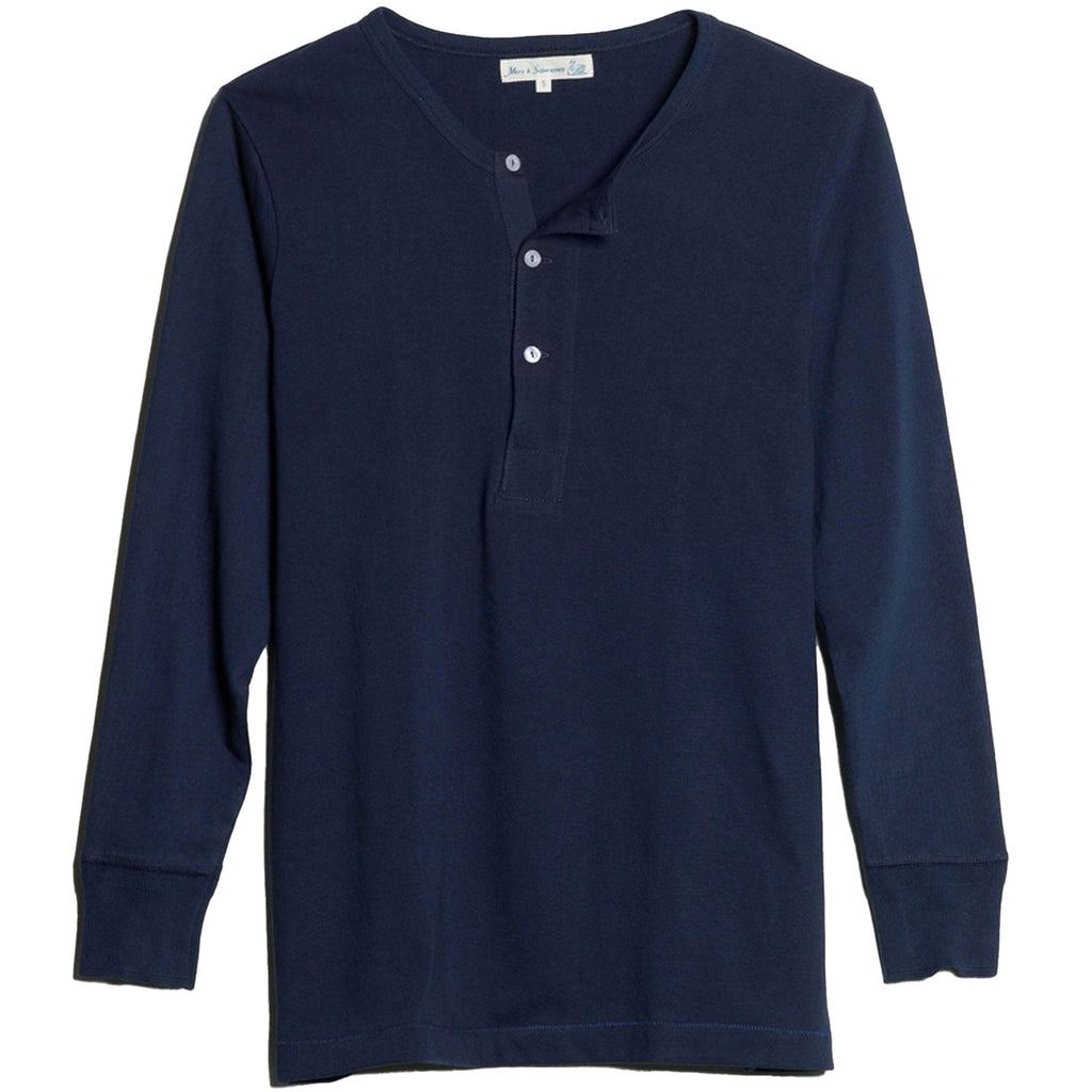 Henley T-Shirt - Ink Blue