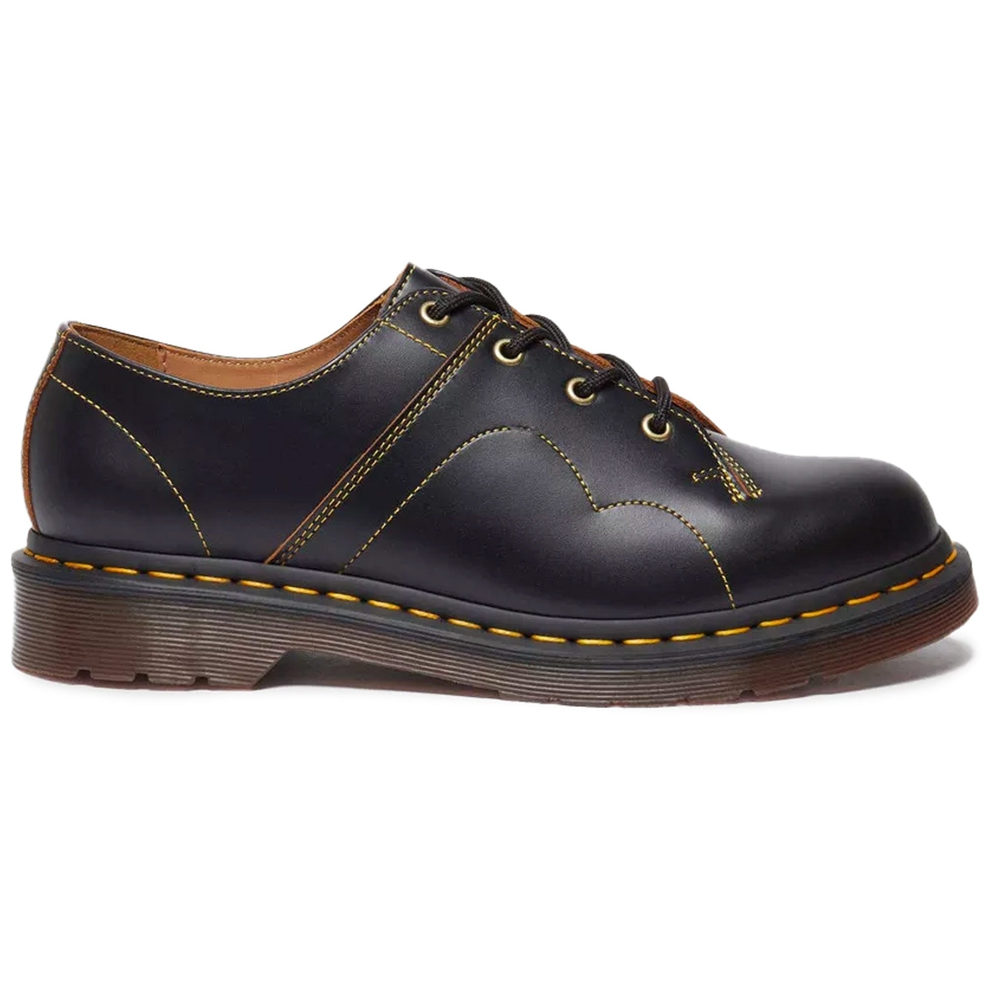 靴 Dr. Martens church Dr Martens Church Vintage Smooth Leather Shoes - 40785001-BLK