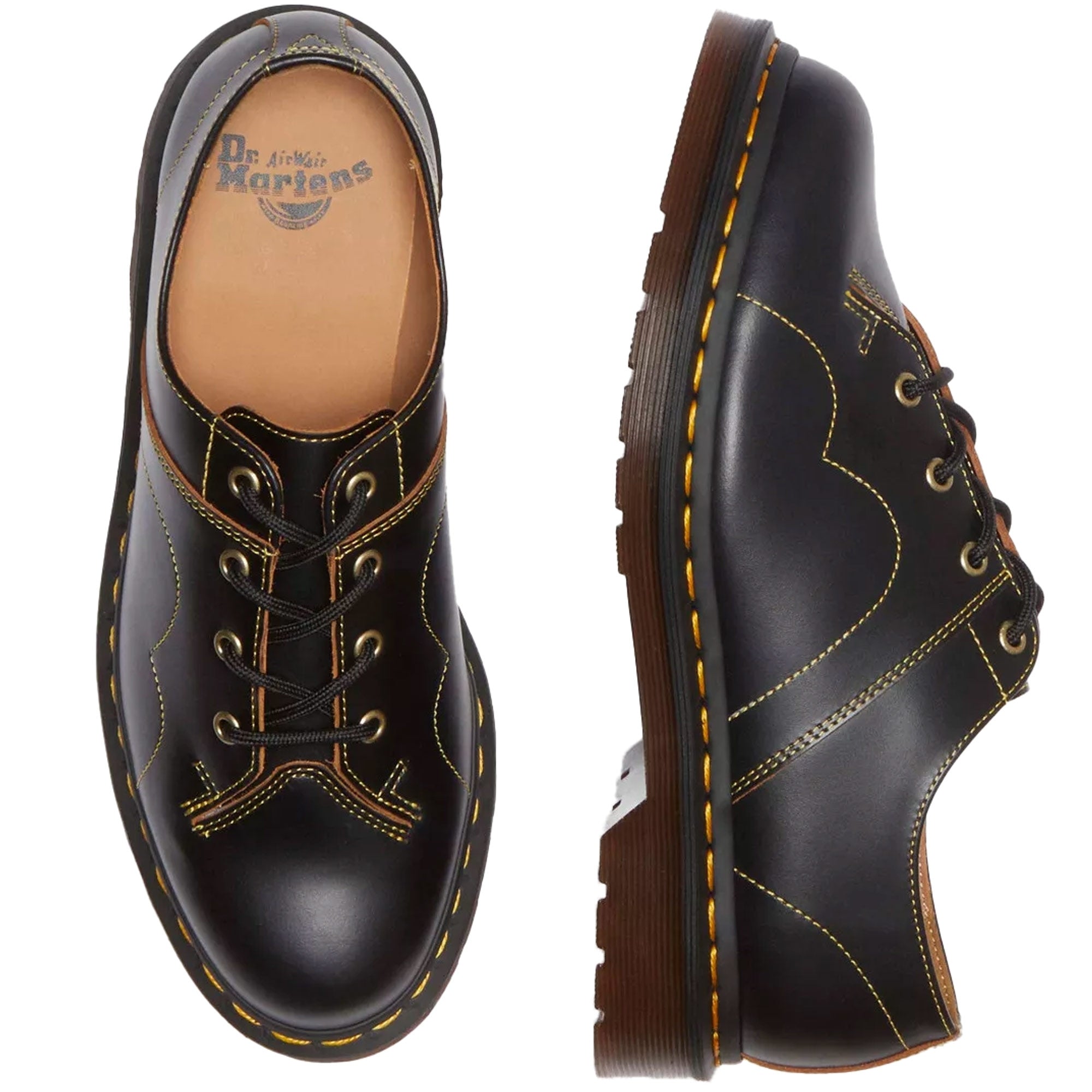 Dr Martens Church Vintage Smooth Leather Shoes - 40785001-BLK