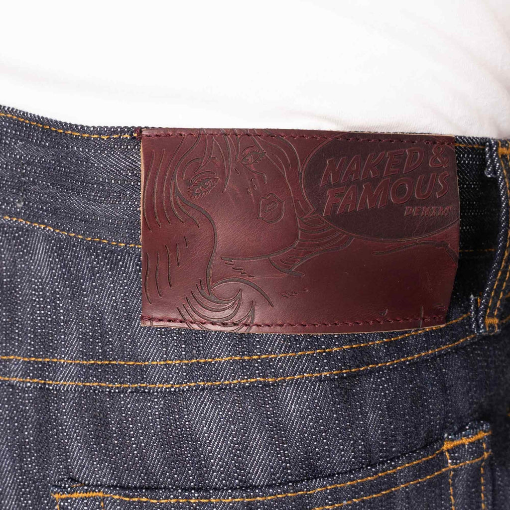 Naked and Famous Denim Weird Guy Sakura Slub Selvedge Jeans - Indigo