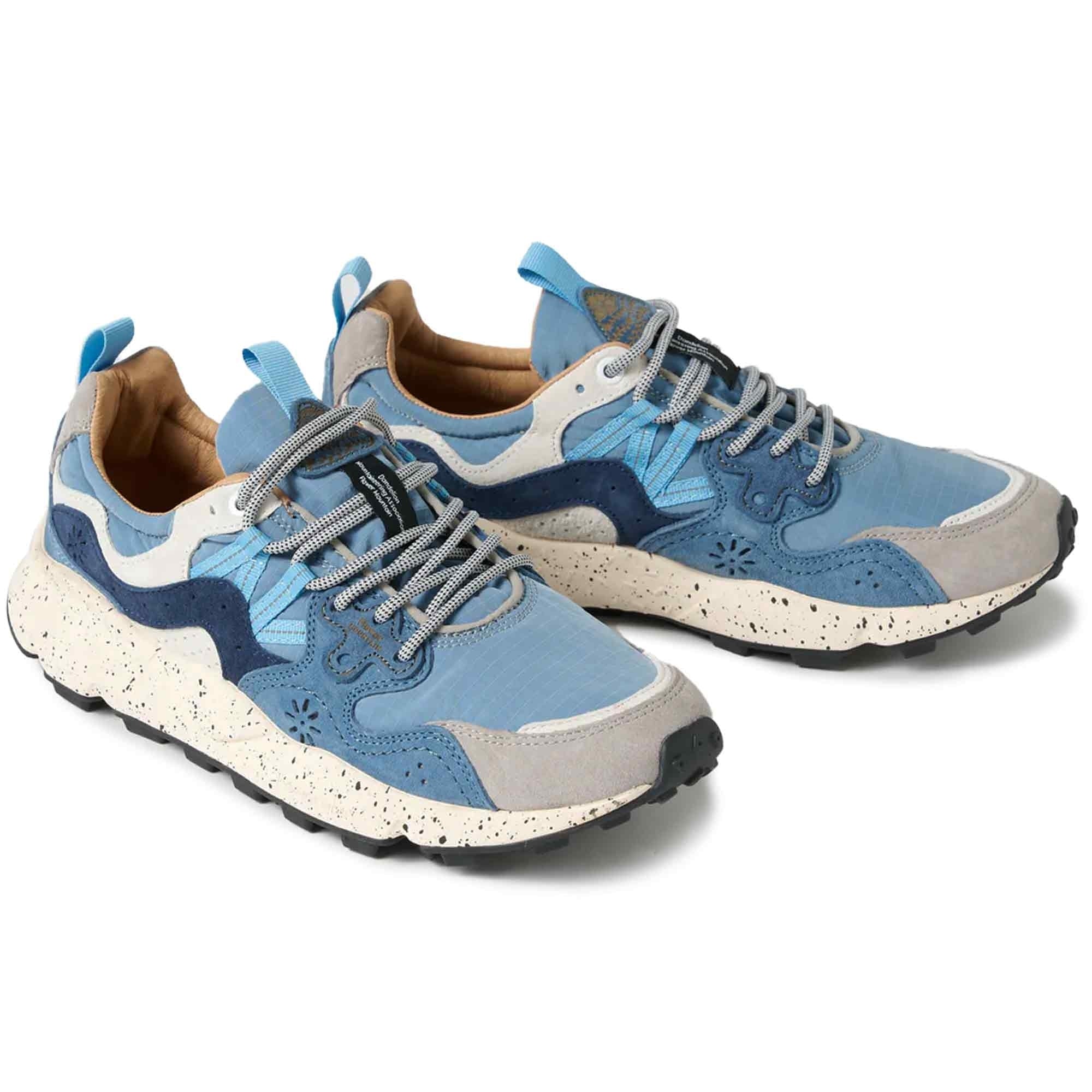 Flower Mountain Yamano 3 Suede and Nylon - Light Grey