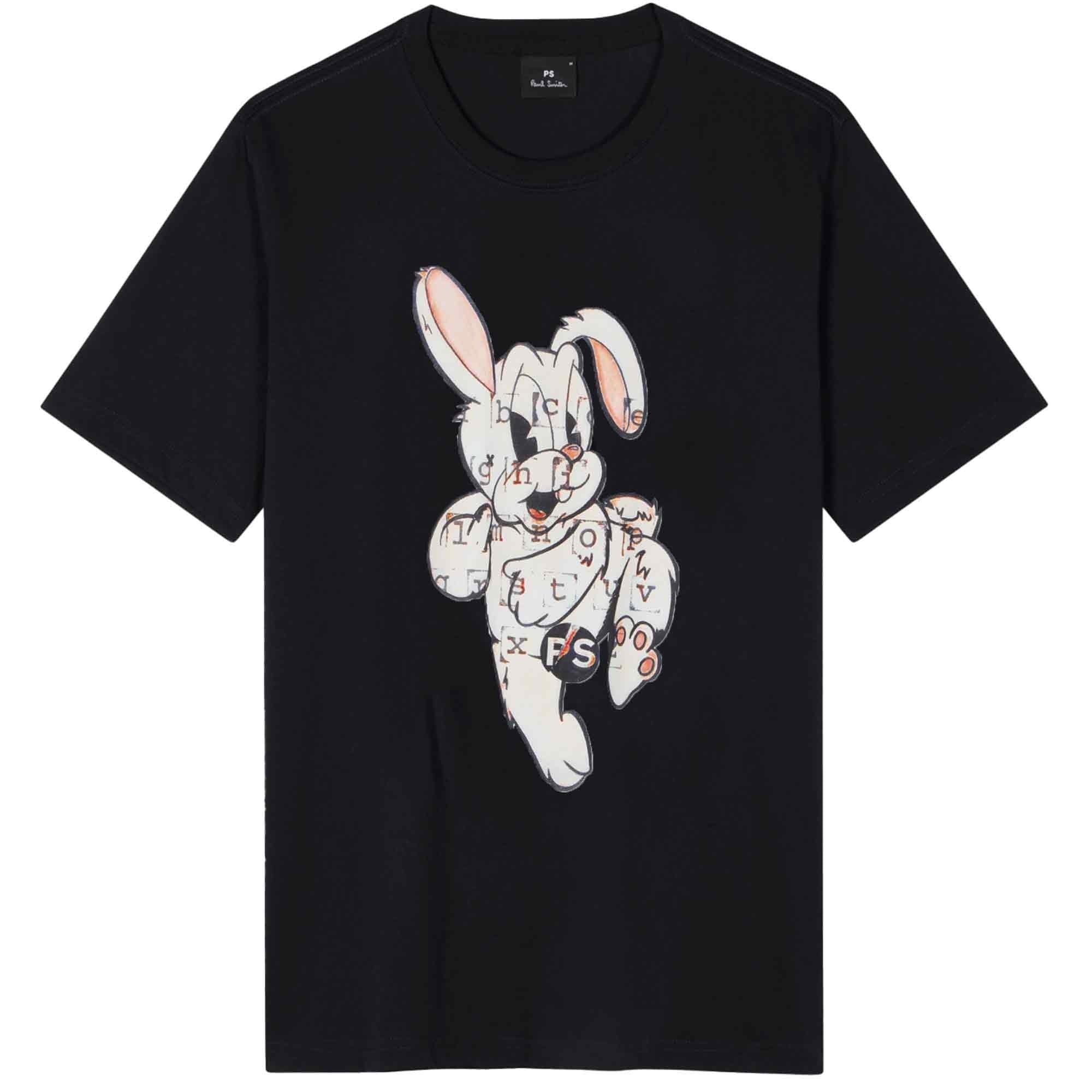 Paul Smith Bunny Print T-Shirt - Black