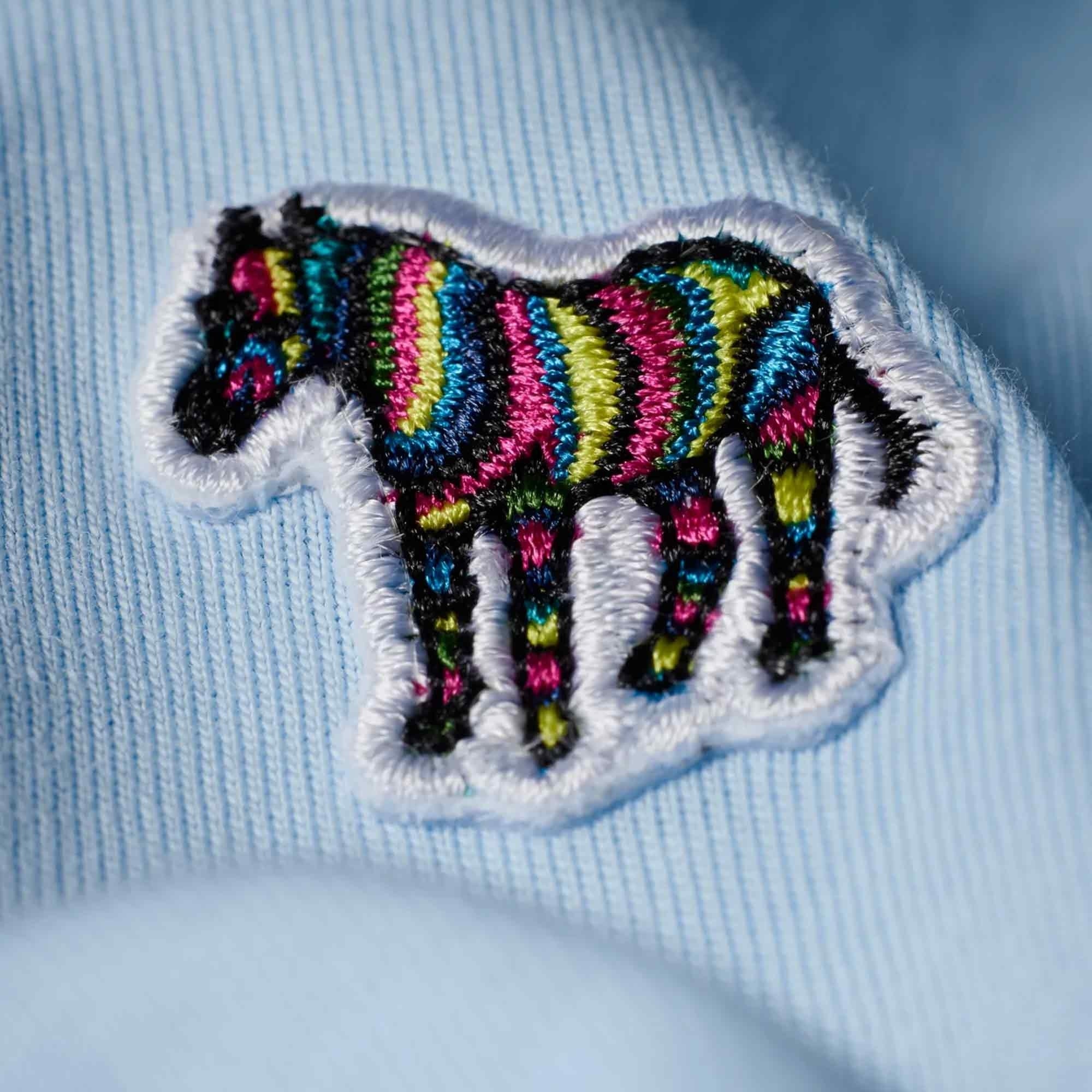 Paul Smith Cotton Zebra Logo T-Shirt - Light Blue