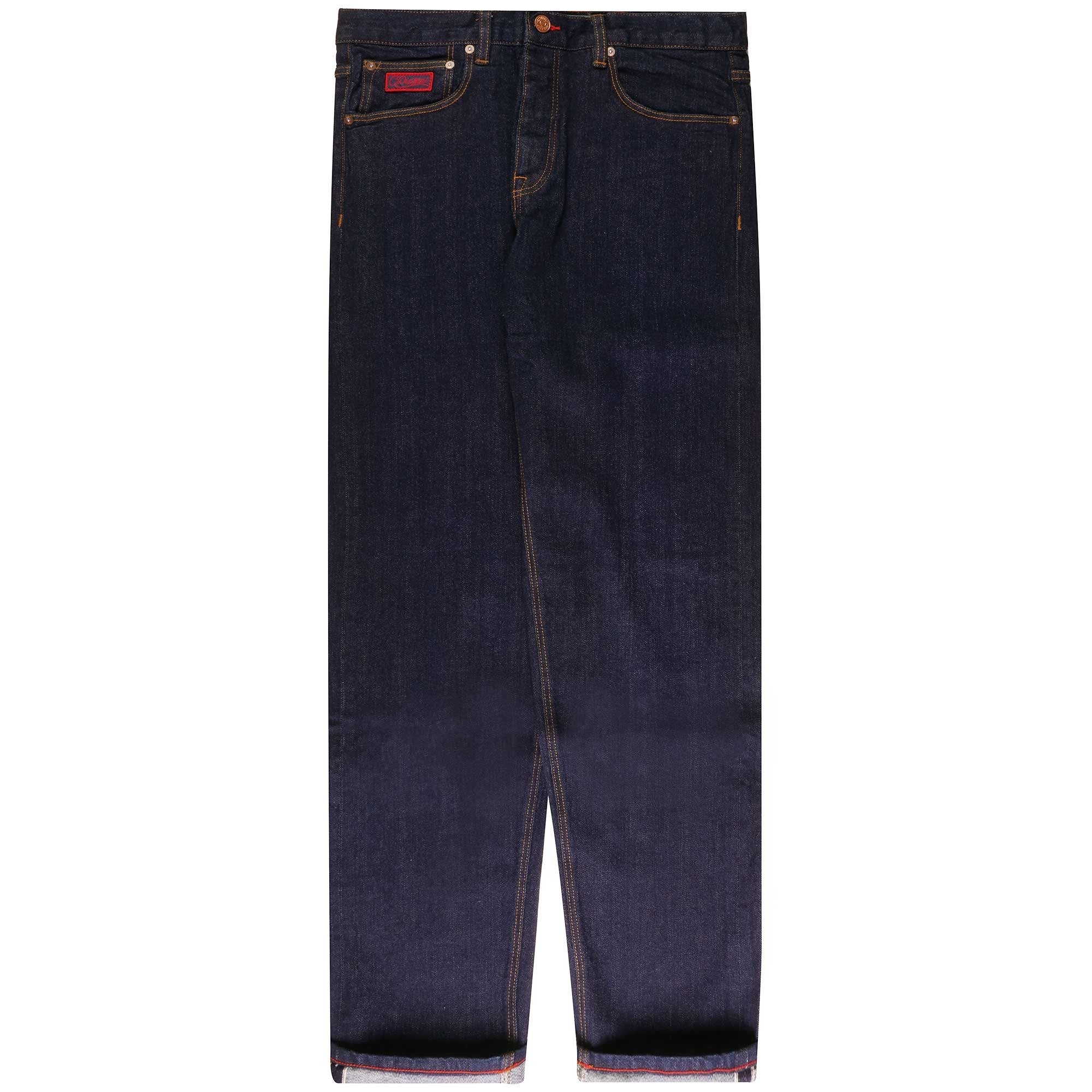 C17 Jeans Preshrunk Original Loose Fit Red Selvedge Jeans - Denim