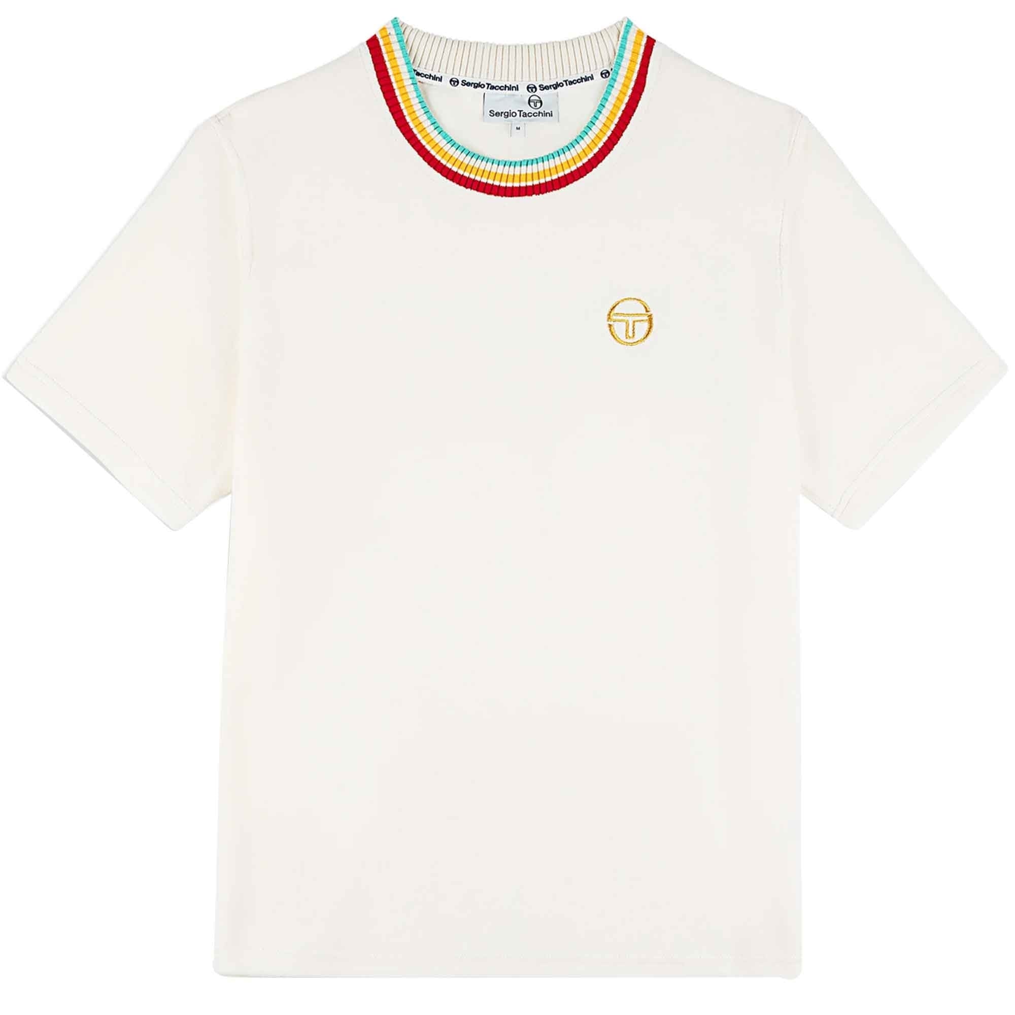 Sergio Tacchini Slice Velour T-Shirt - Gardenia