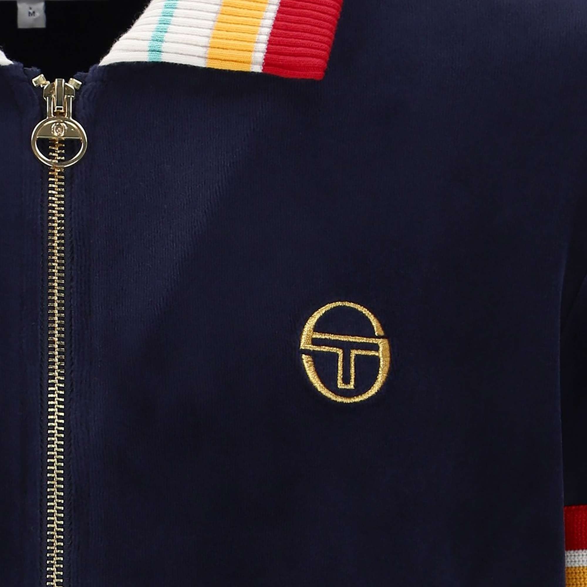 Sergio Tacchini Slice Velour Track Jacket - Maritime Blue