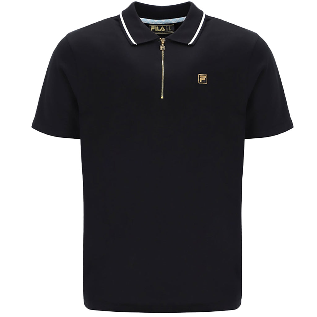 Fila Vintage Lemar Polo Shirt - Black