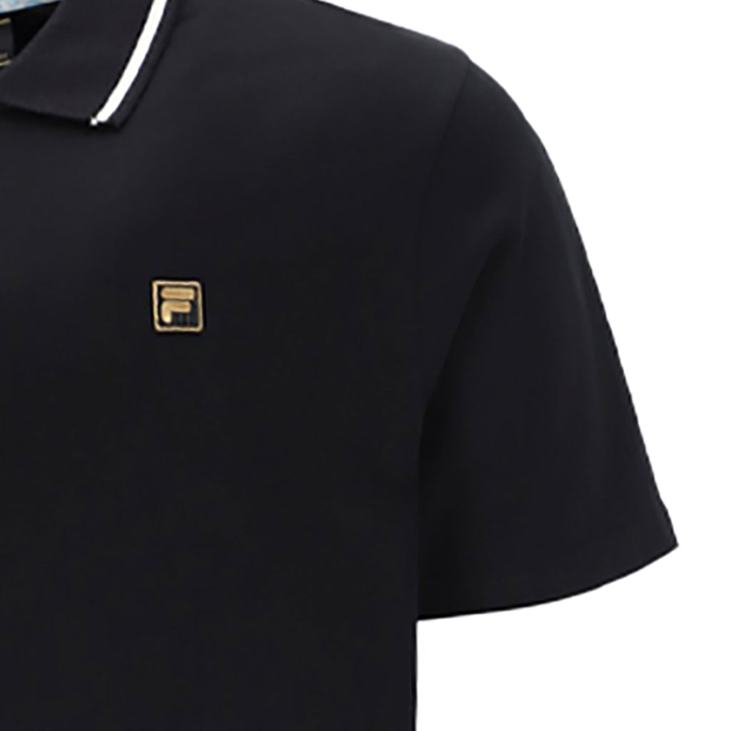 Fila Vintage Lemar Polo Shirt - Black
