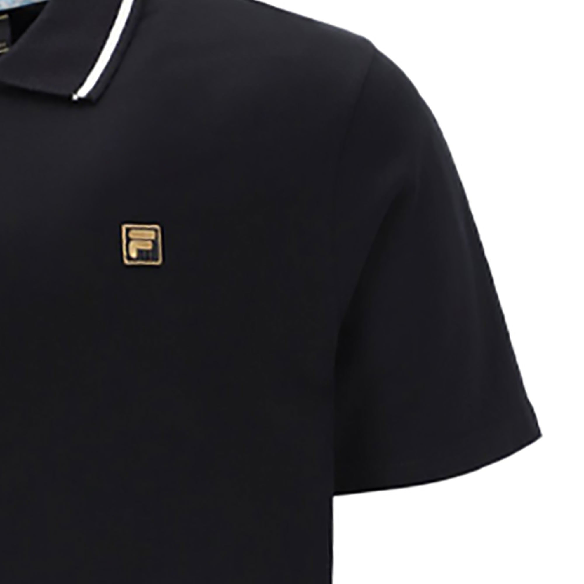 Fila Vintage Lemar Polo Shirt - Black