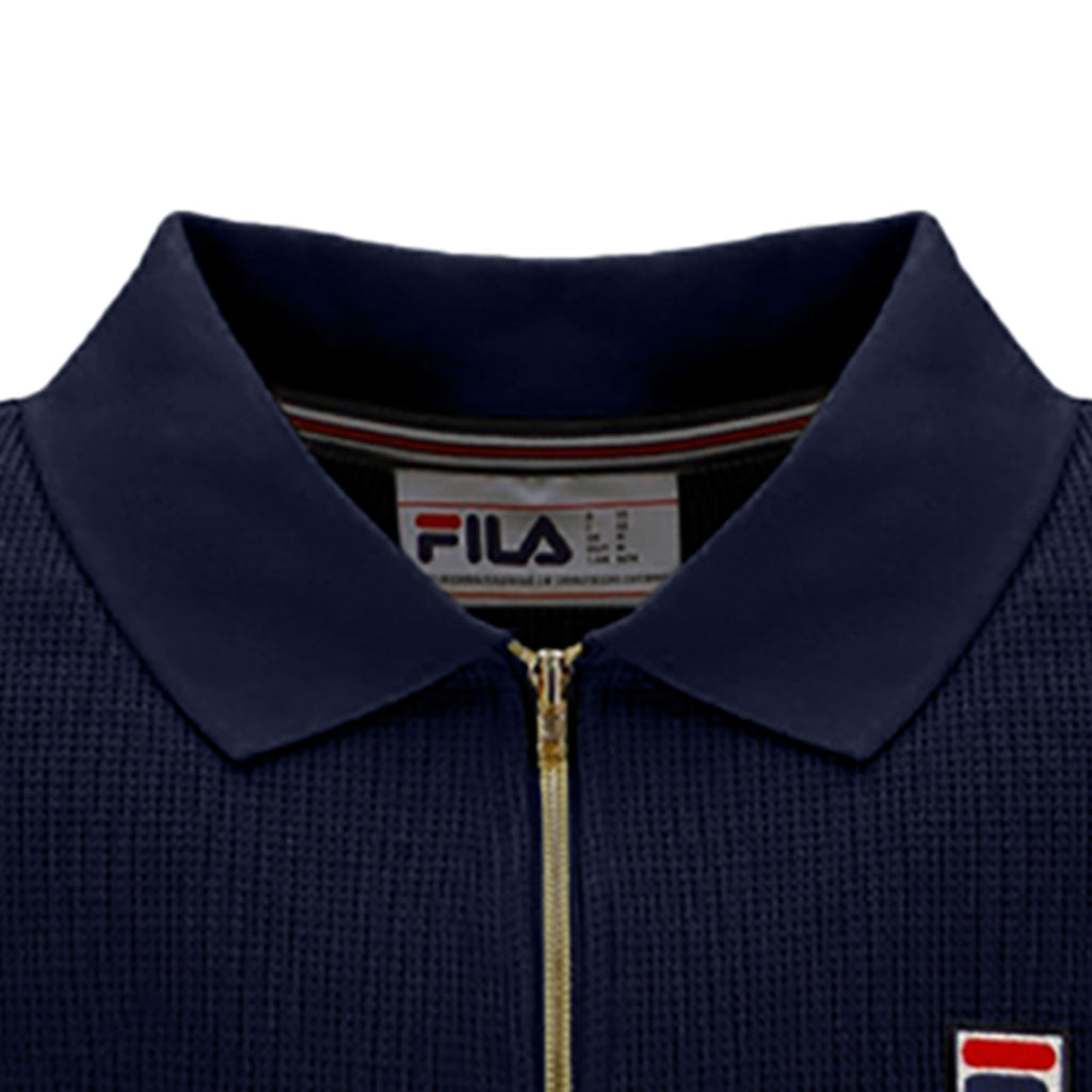 Fila Vintage Benjamin Polo Shirt - Fila Navy