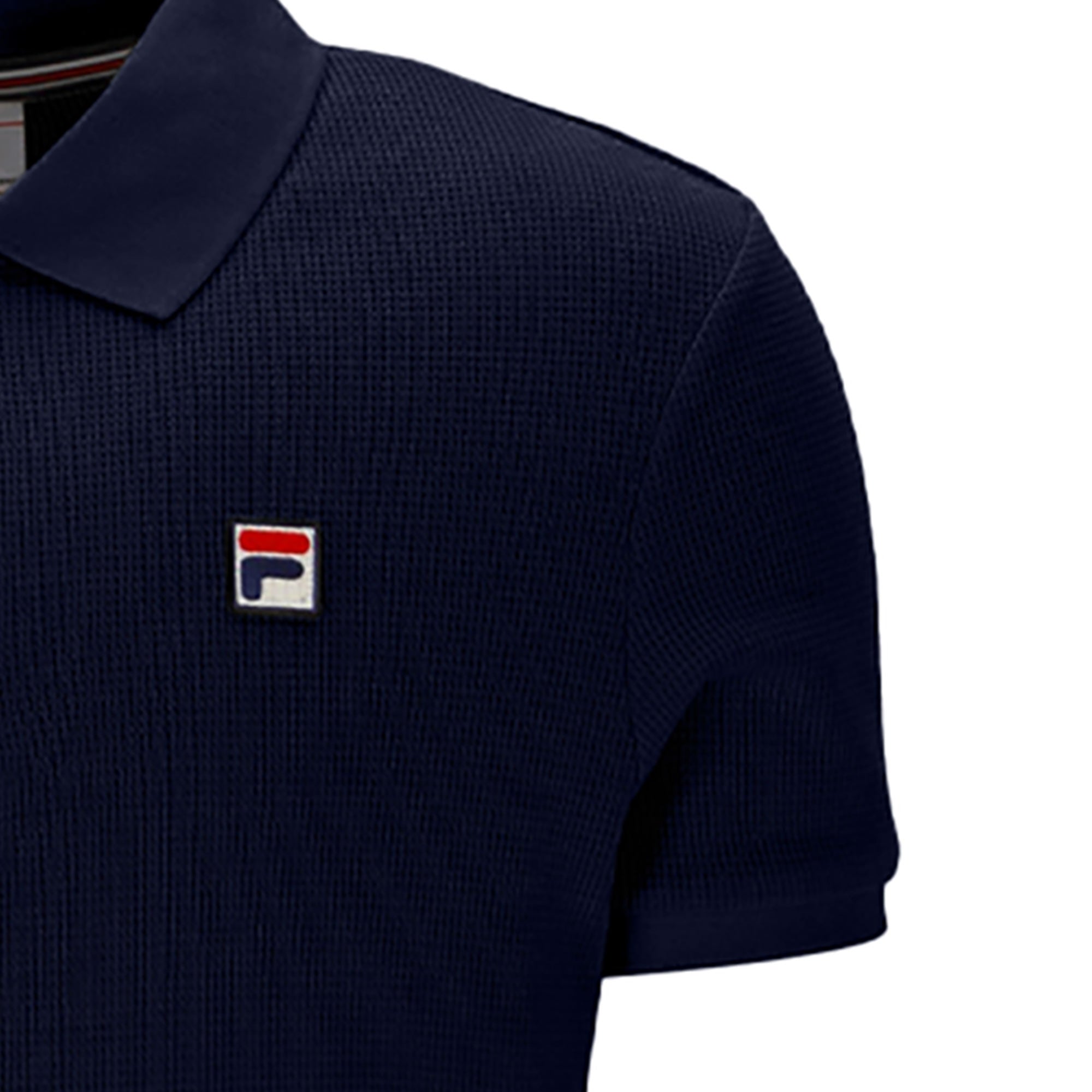 Fila Vintage Benjamin Polo Shirt - Fila Navy