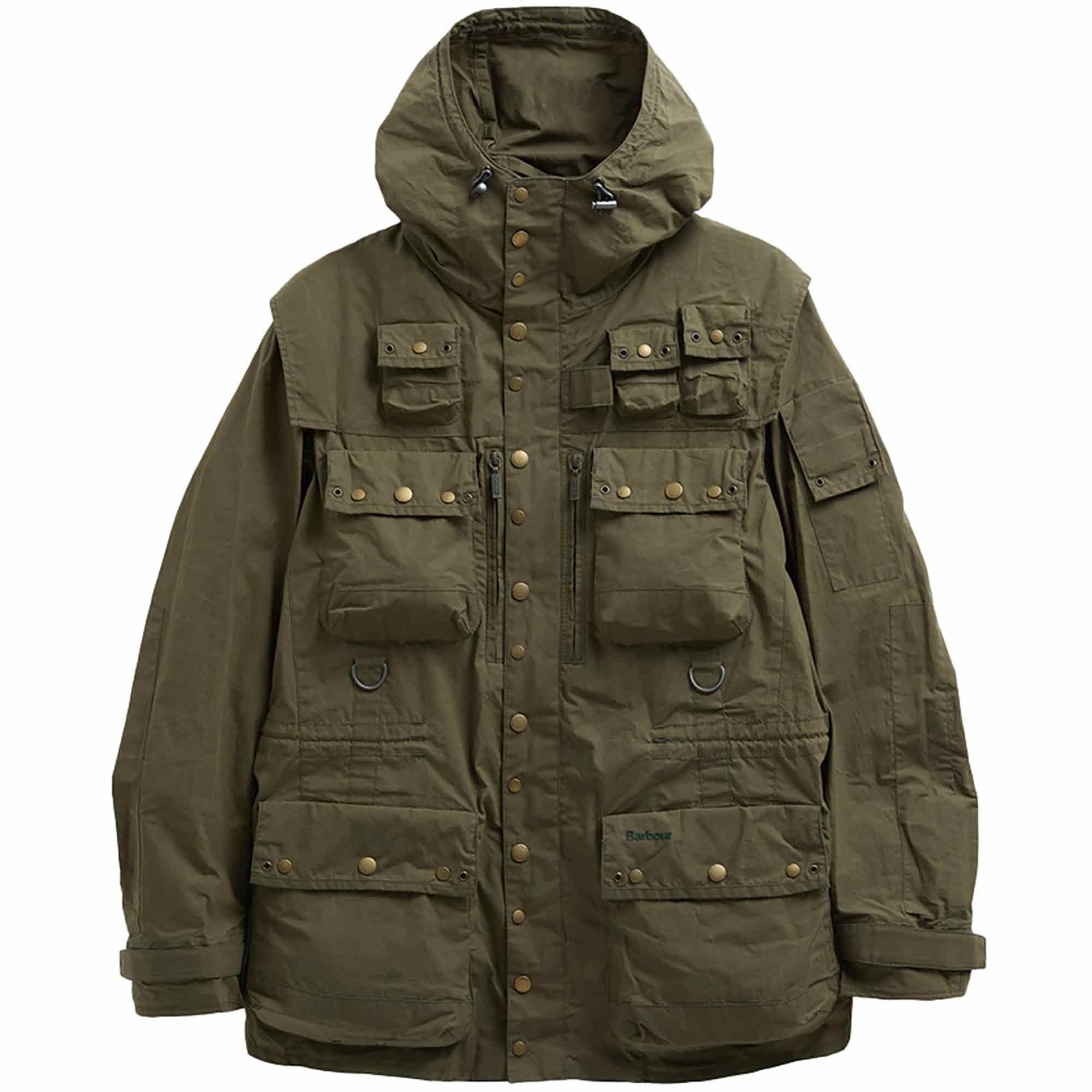 Barbour Field Utility Casual Jacket - Dusky Green