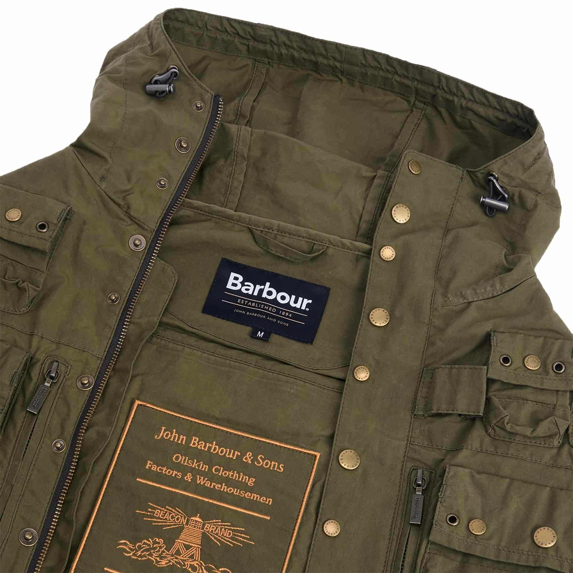 Barbour Field Utility Casual Jacket - Dusky Green – Stuarts London
