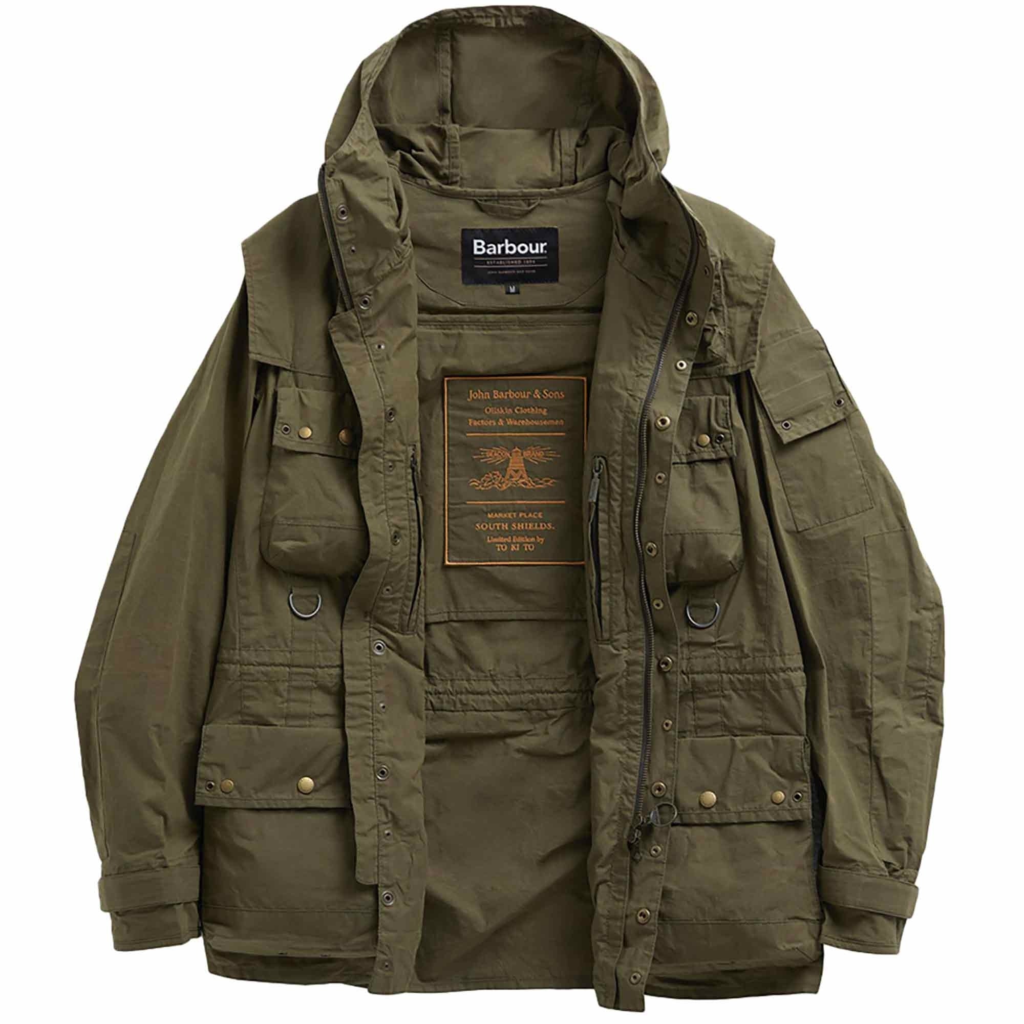 Barbour Field Utility Casual Jacket - Dusky Green – Stuarts London