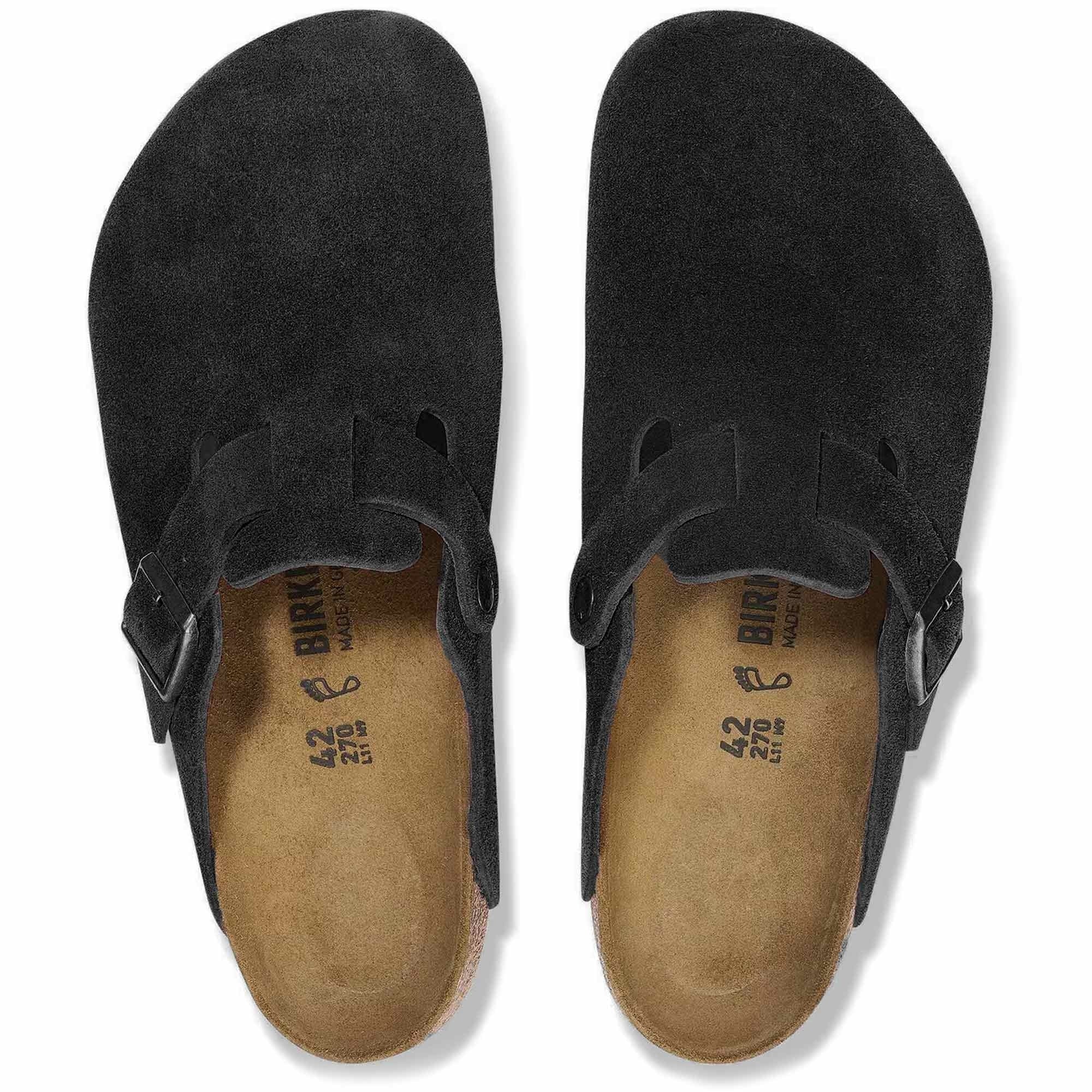 Birkenstock Boston BS - Black – Stuarts London Birkenstock Boston BS - Black – Stuarts London