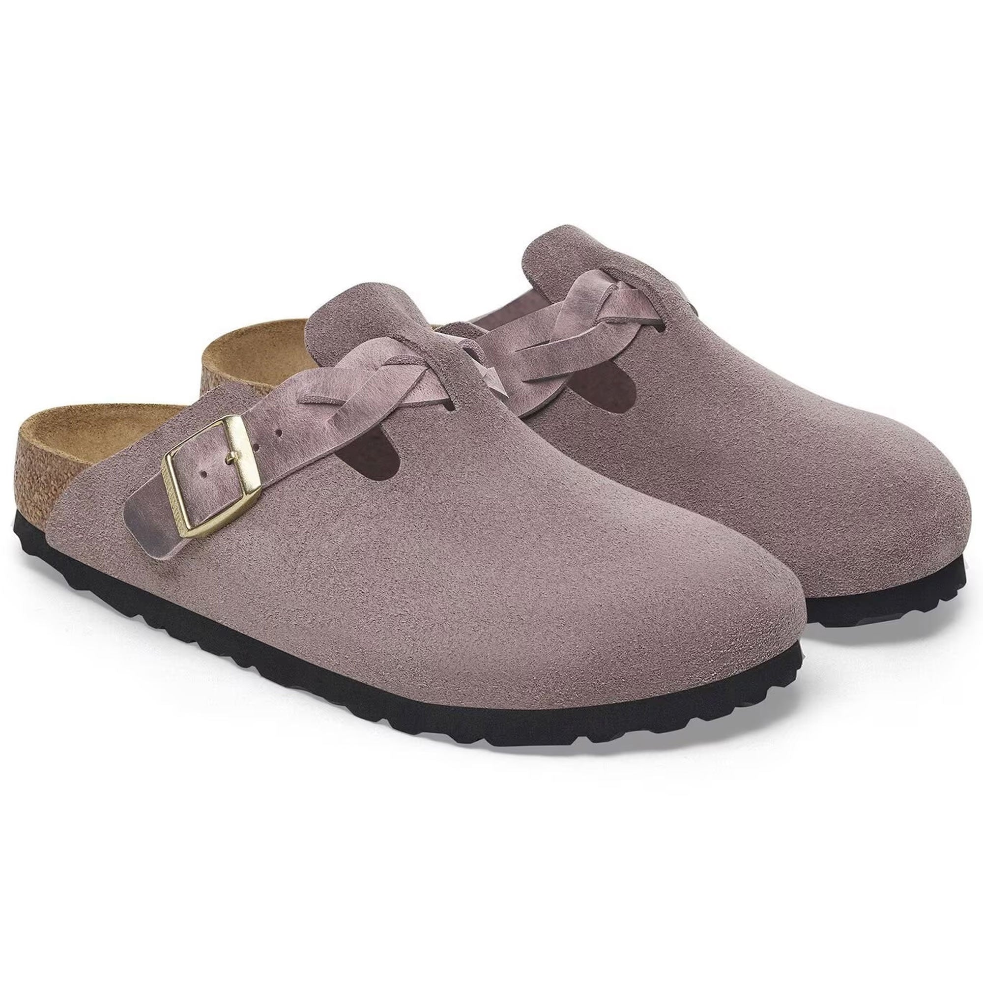 Birkenstock Womens Boston Braided - Faded Purple