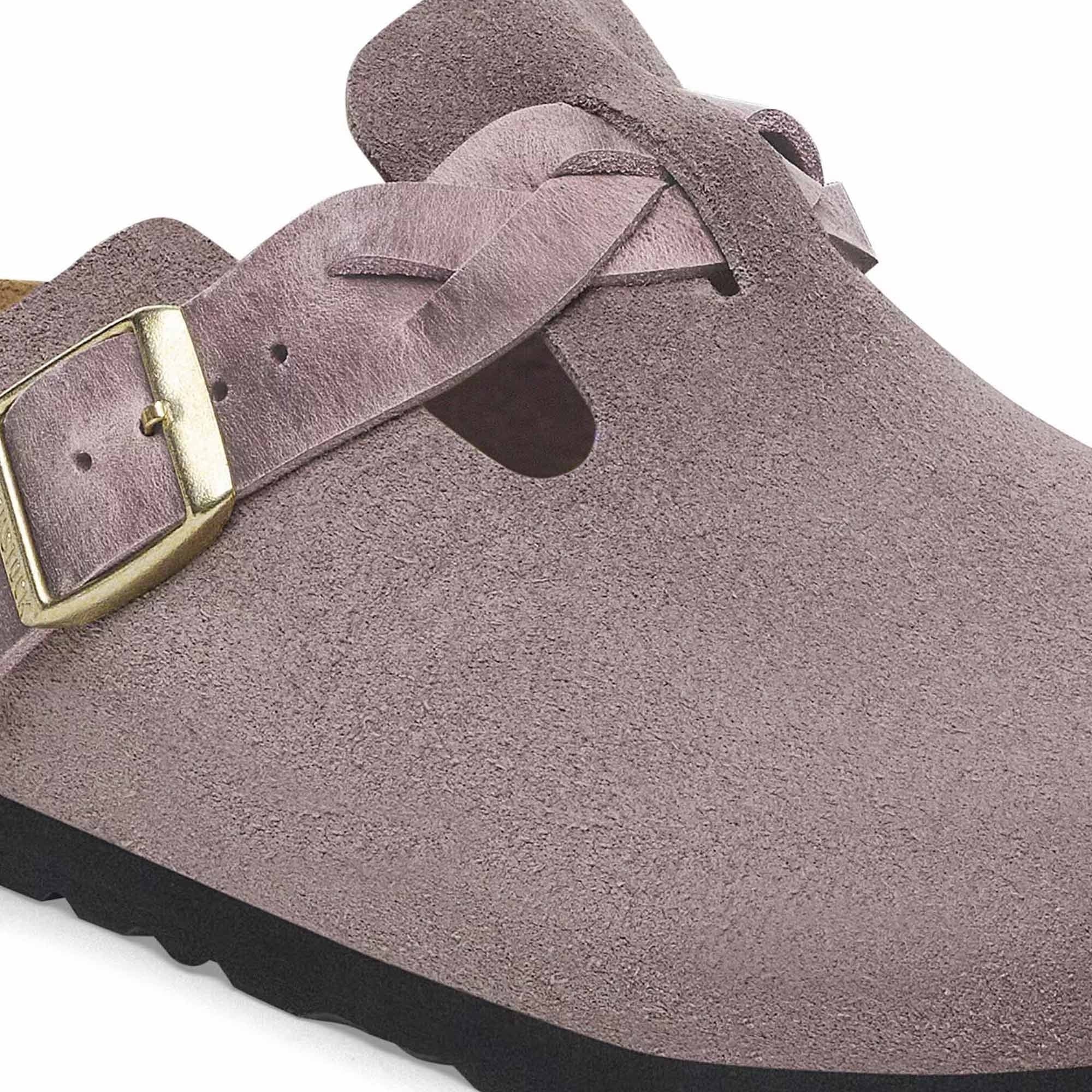 Birkenstock Womens Boston Braided - Faded Purple