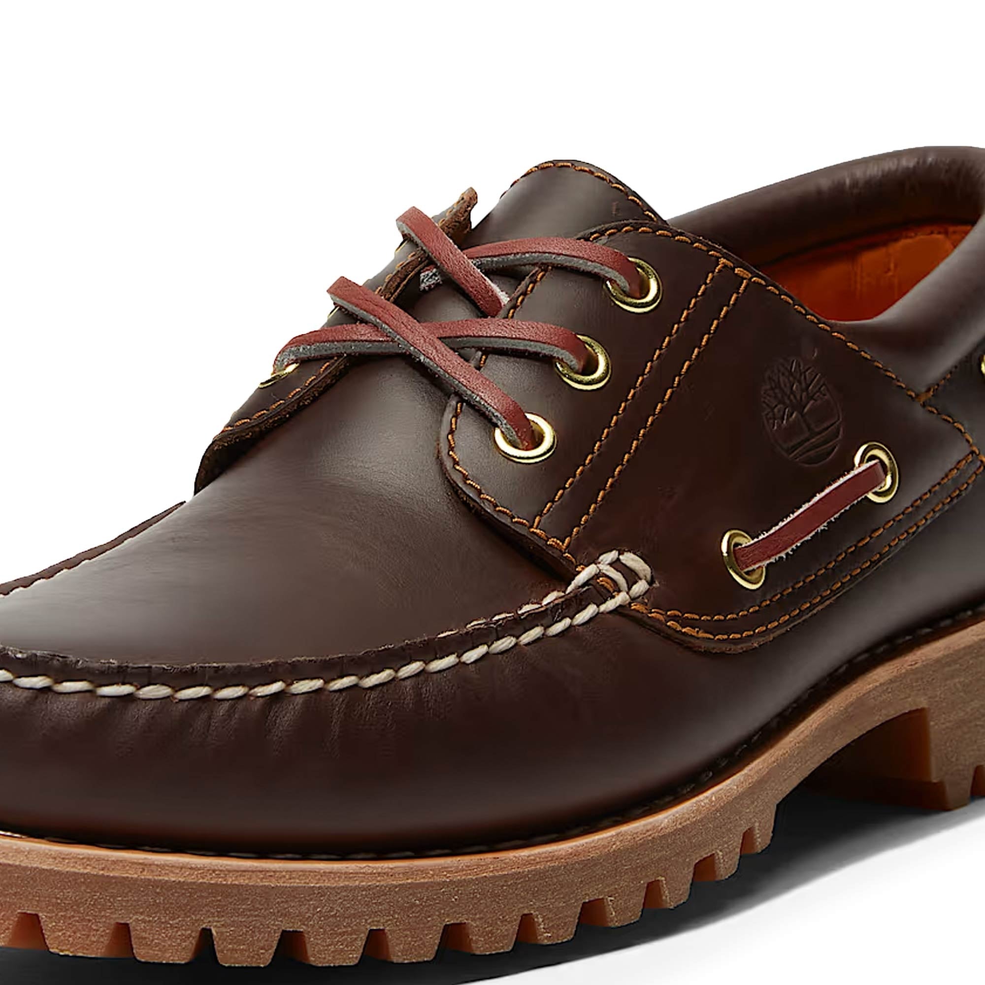 Timberland Authentic 3 Eye Boat Shoes - Mid Brown – Stuarts London
