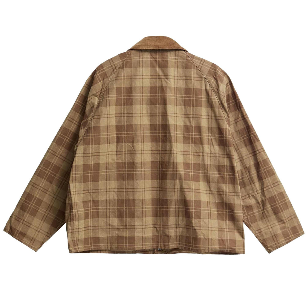 Barbour Transport Check Casual Jacket - Stone