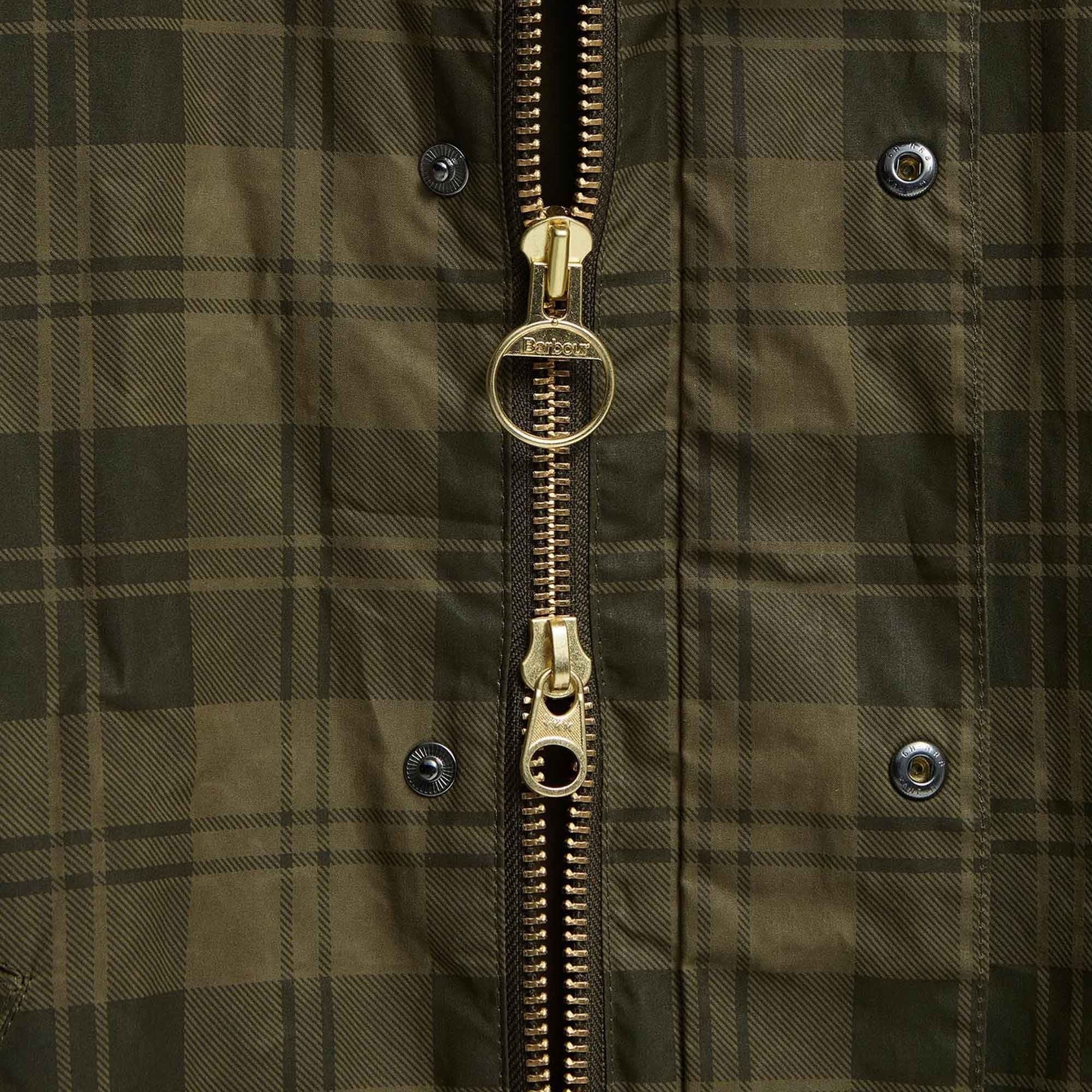 Barbour Transport Check Casual Jacket - Olive
