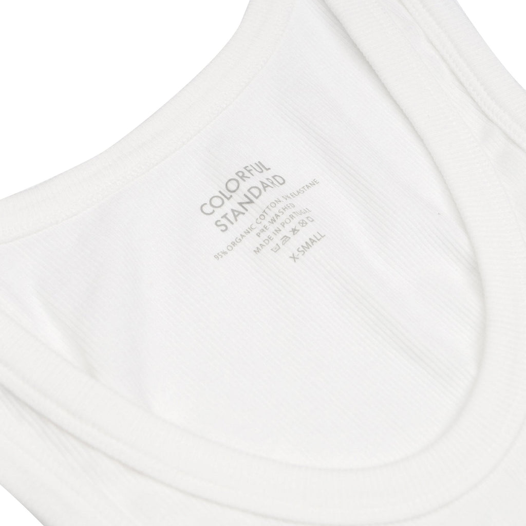 Organic Rib Tank Top - Optical White