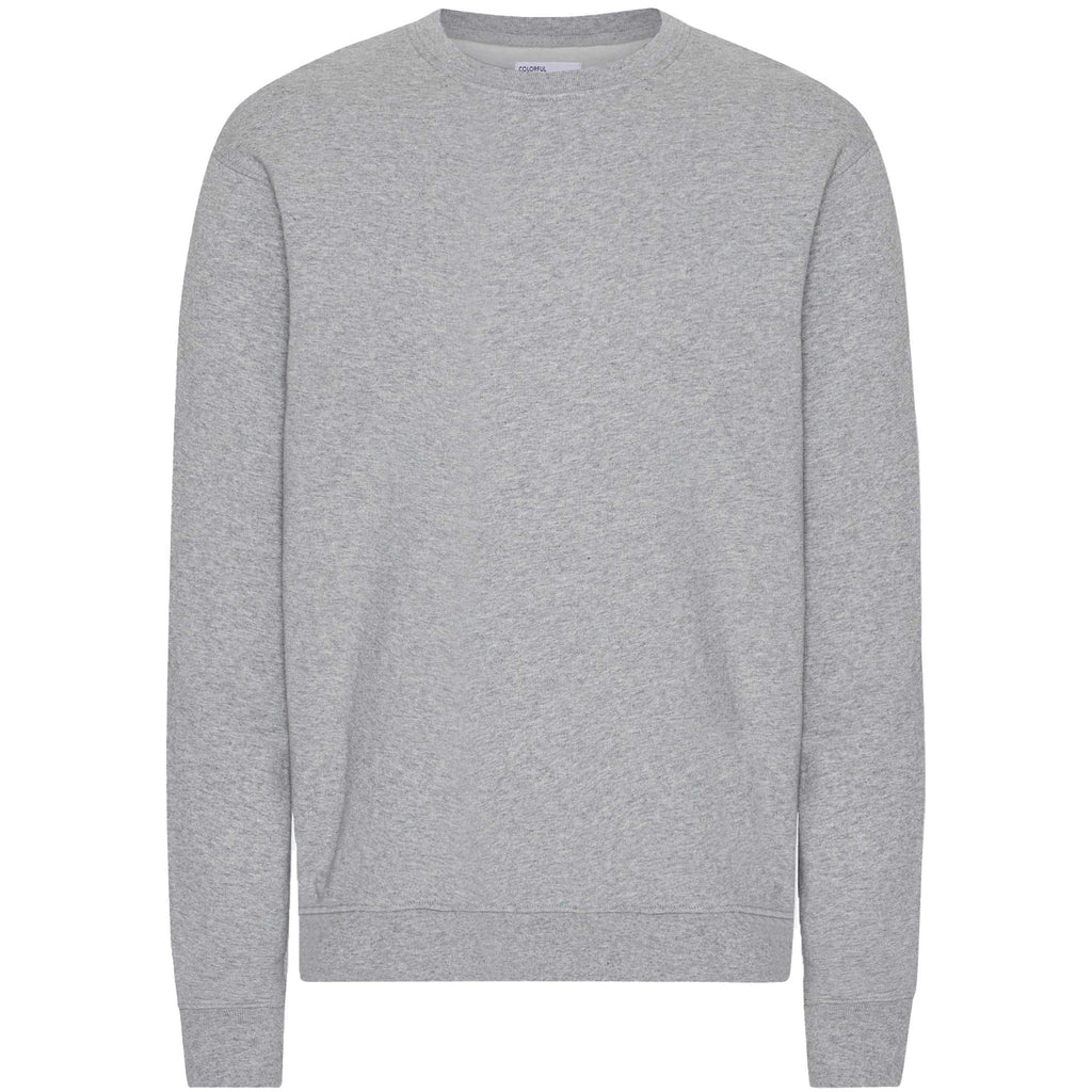 Classic Organic Crew - Heather Grey