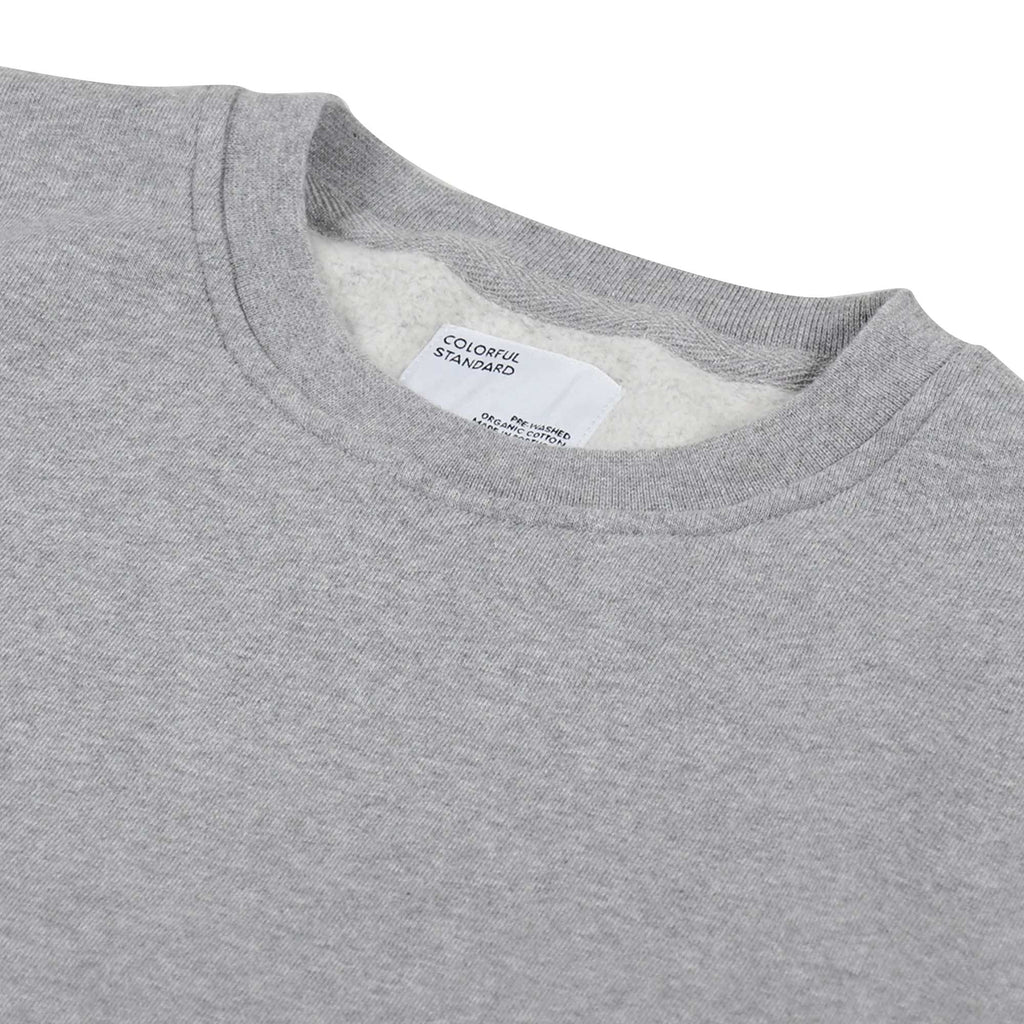Classic Organic Crew - Heather Grey