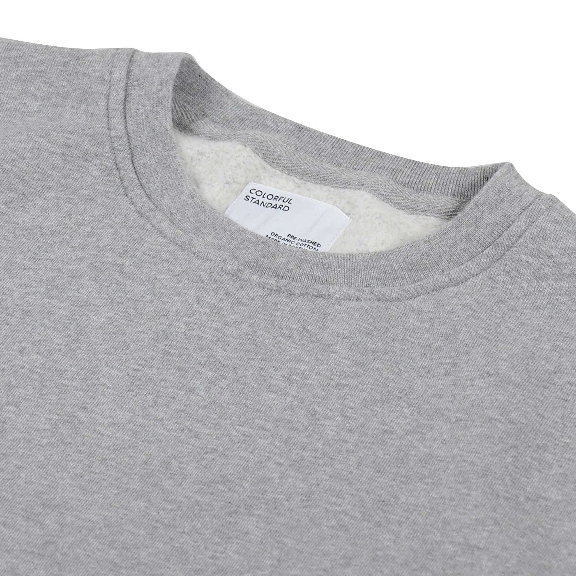 Classic Organic Crew - Heather Grey