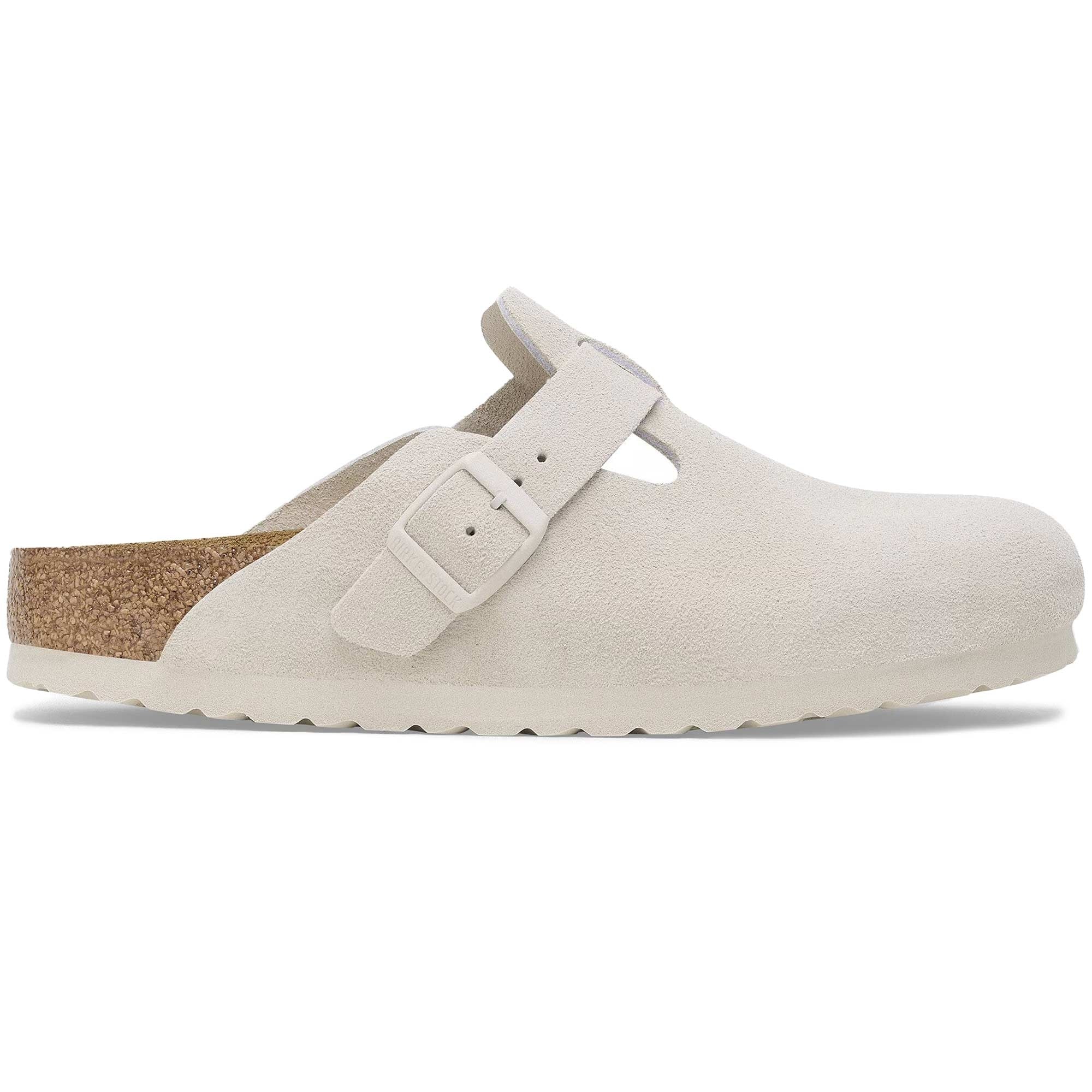 Birkenstock Boston Softbed - Antique White