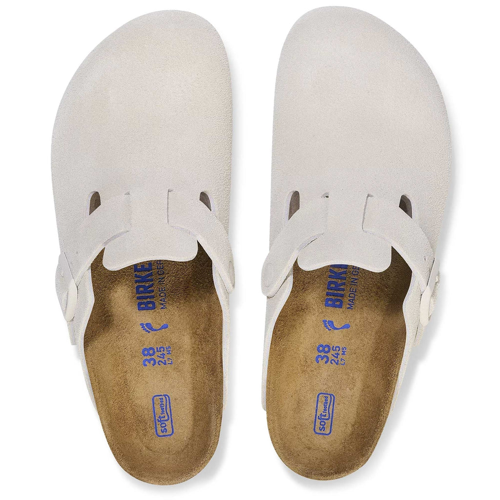 Birkenstock Boston Softbed - Antique White