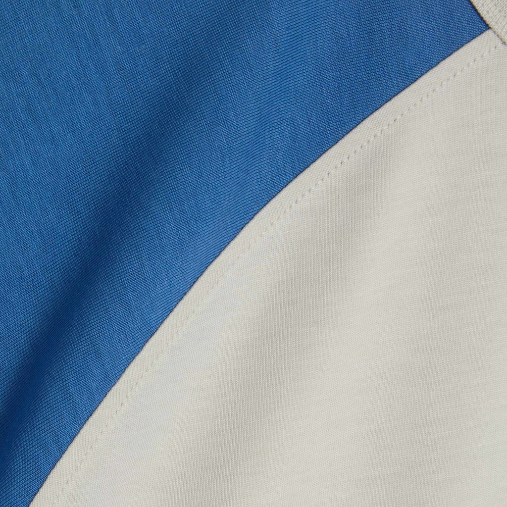 Triple Raglan T-Shirt - Stone and Blue