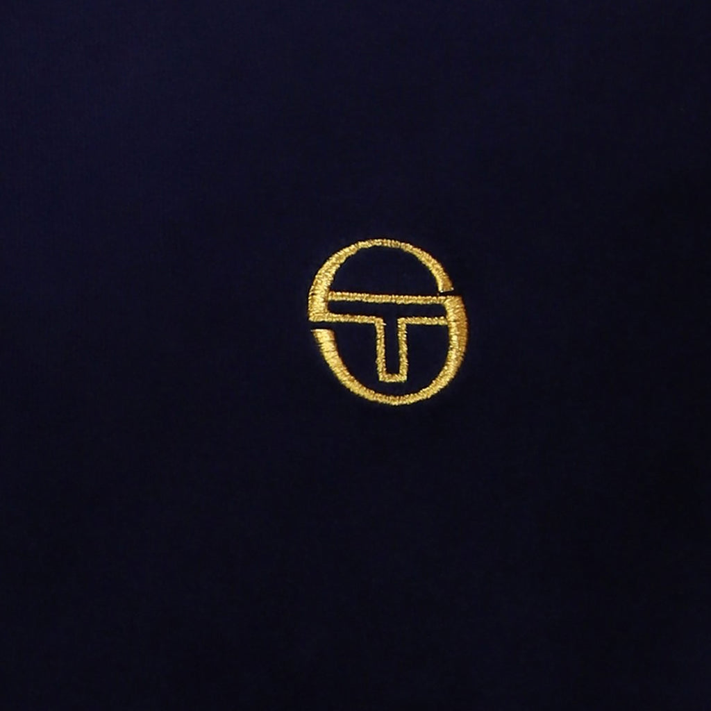 Sergio Tacchini Slice Velour T-Shirt - Maritime Blue