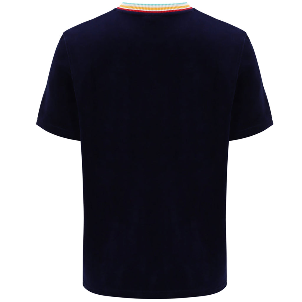 Sergio Tacchini Slice Velour T-Shirt - Maritime Blue