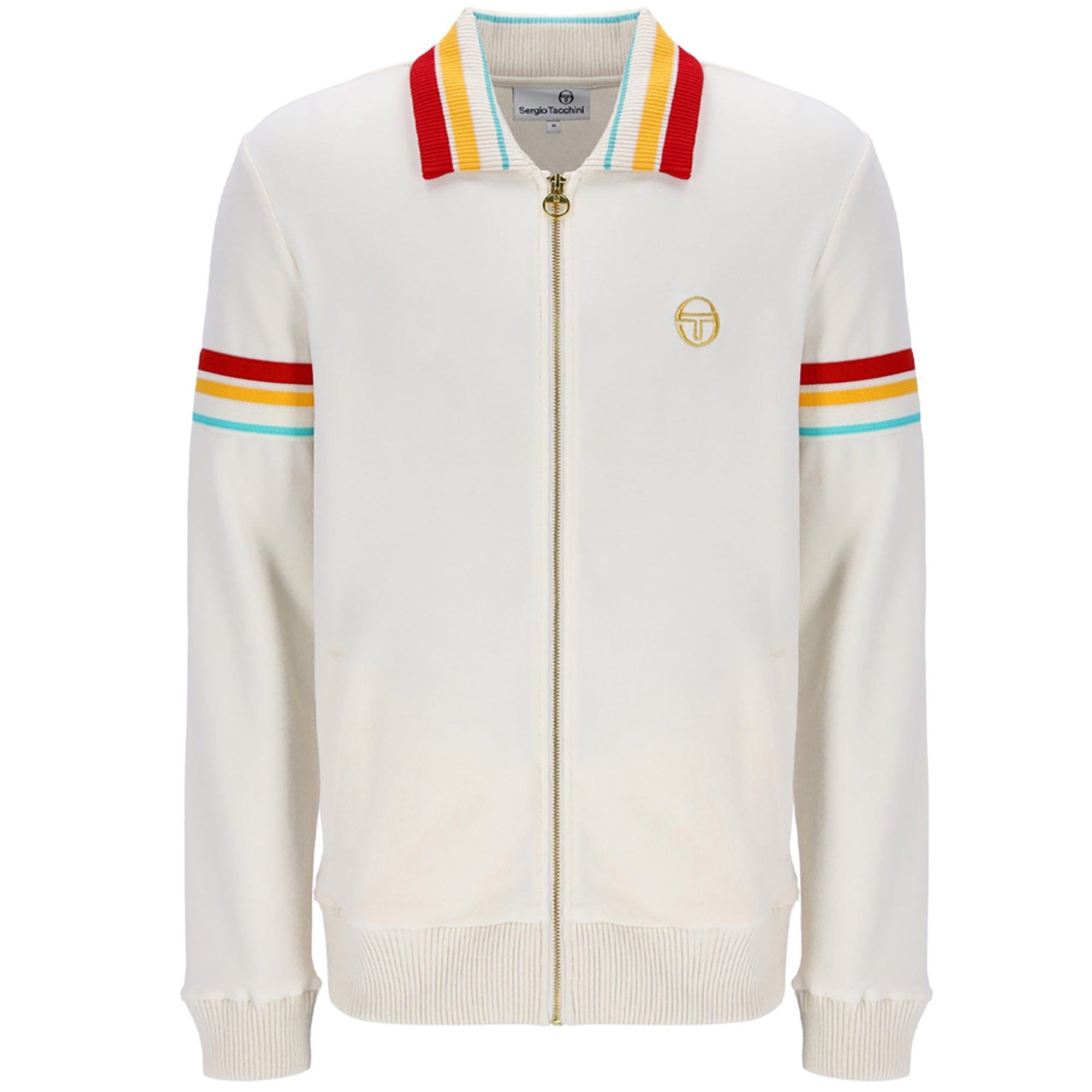 Sergio Tacchini Slice Velour Track Jacket - Gardenia