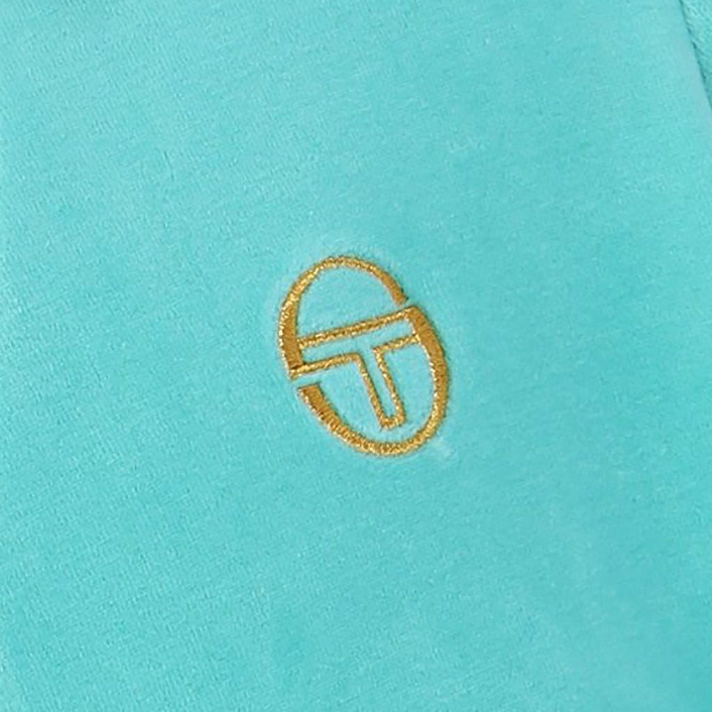 Slice Velour Track Jacket - Pool Blue