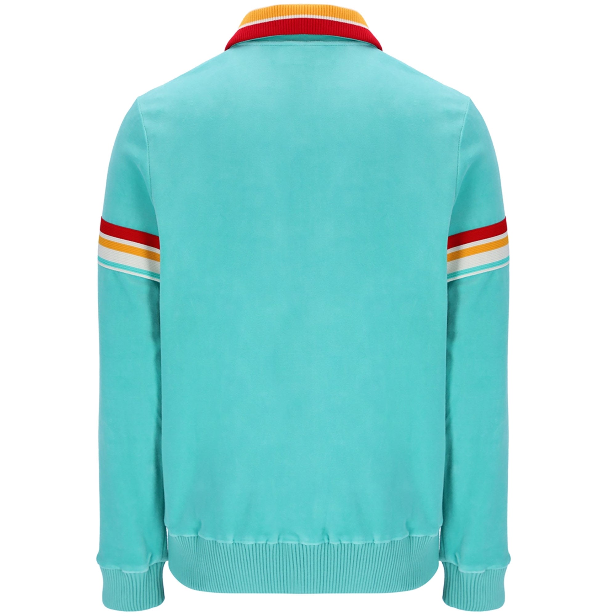 Slice Velour Track Jacket - Pool Blue