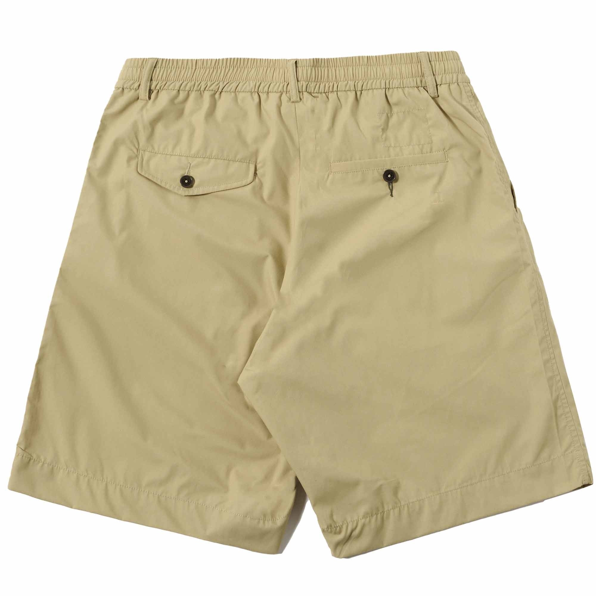 Universal Works Pleated Track Shorts - Sand