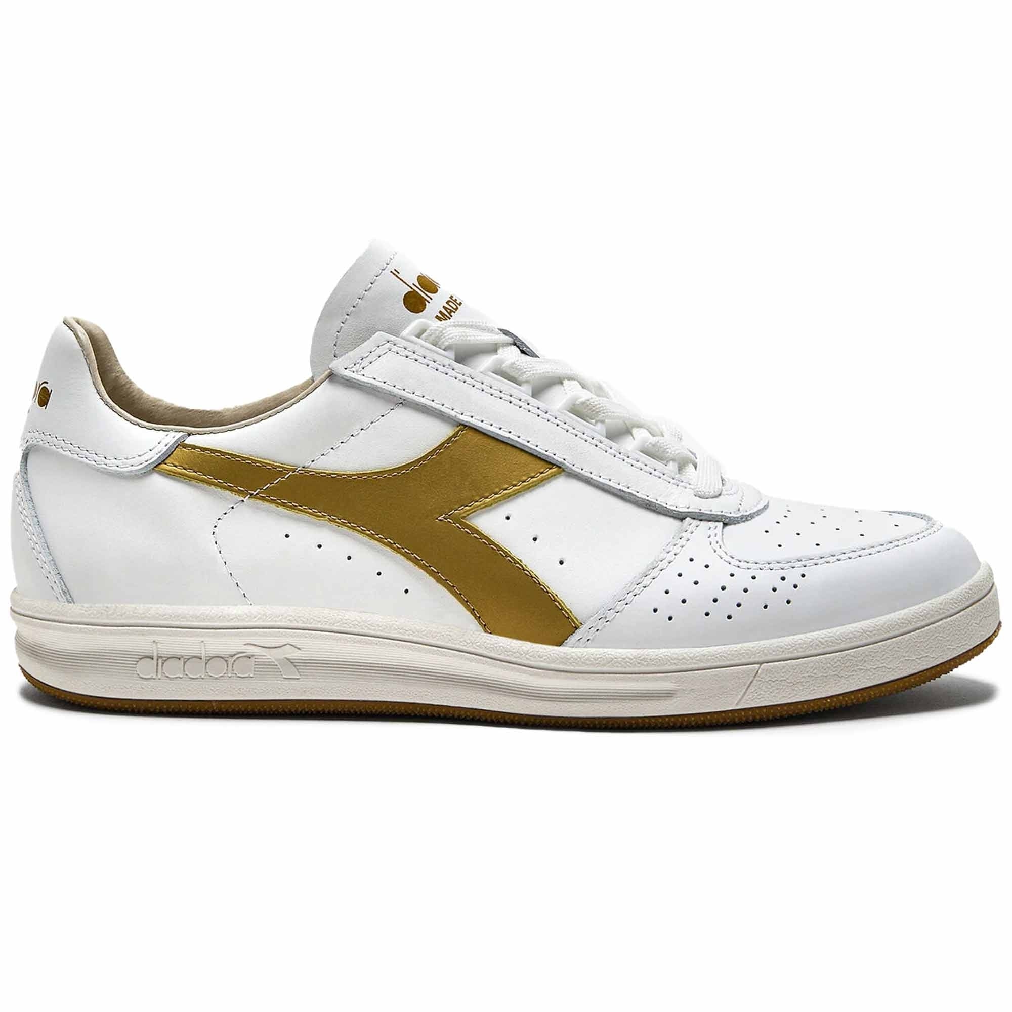 シューズ(男性用) diadora BORG ELITE Diadora B Elite Italia Sport | White/Gold | 176277-WGL – Stuarts
