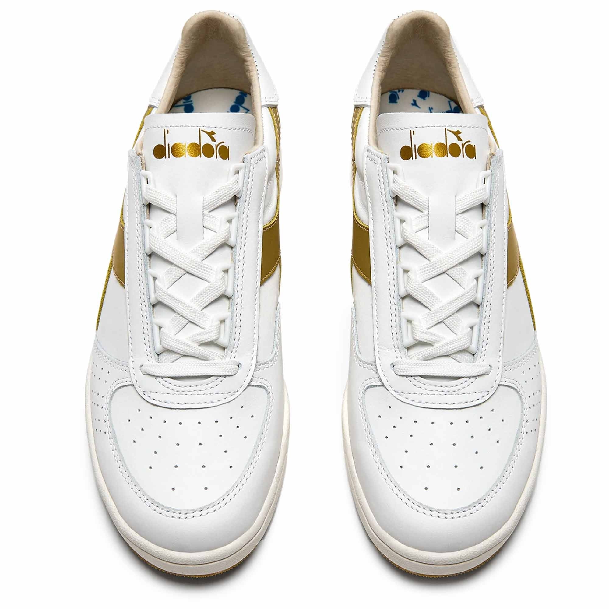 Diadora B Elite Italia Sport | White/Gold | 176277-WGL – Stuarts