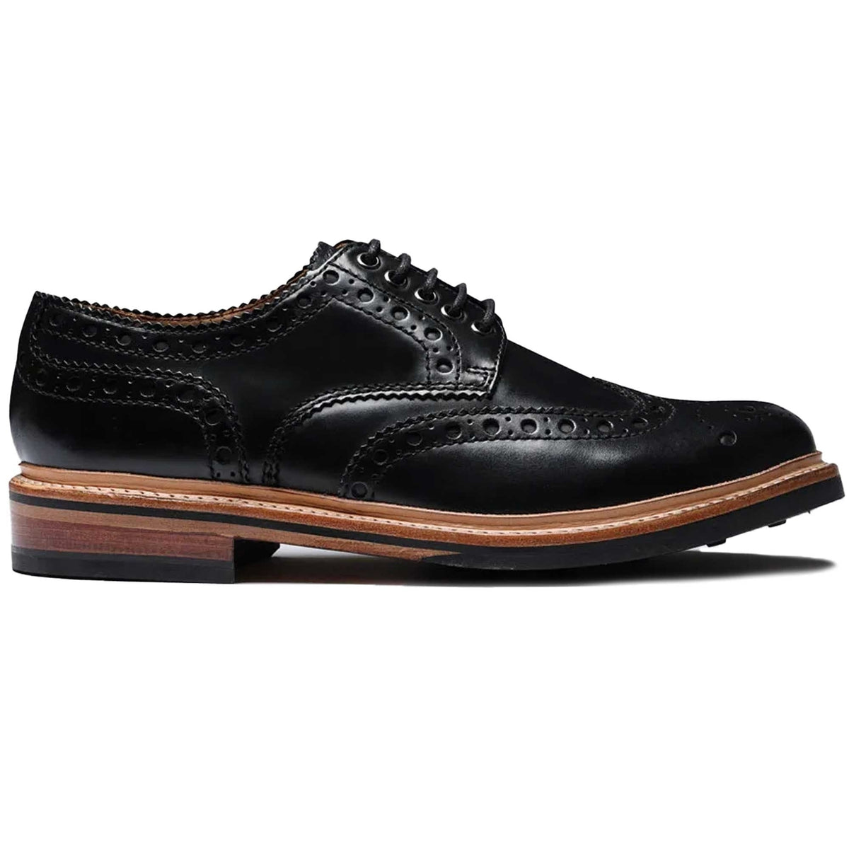 Grenson Archie Shoes - Black 113685 – Stuarts London