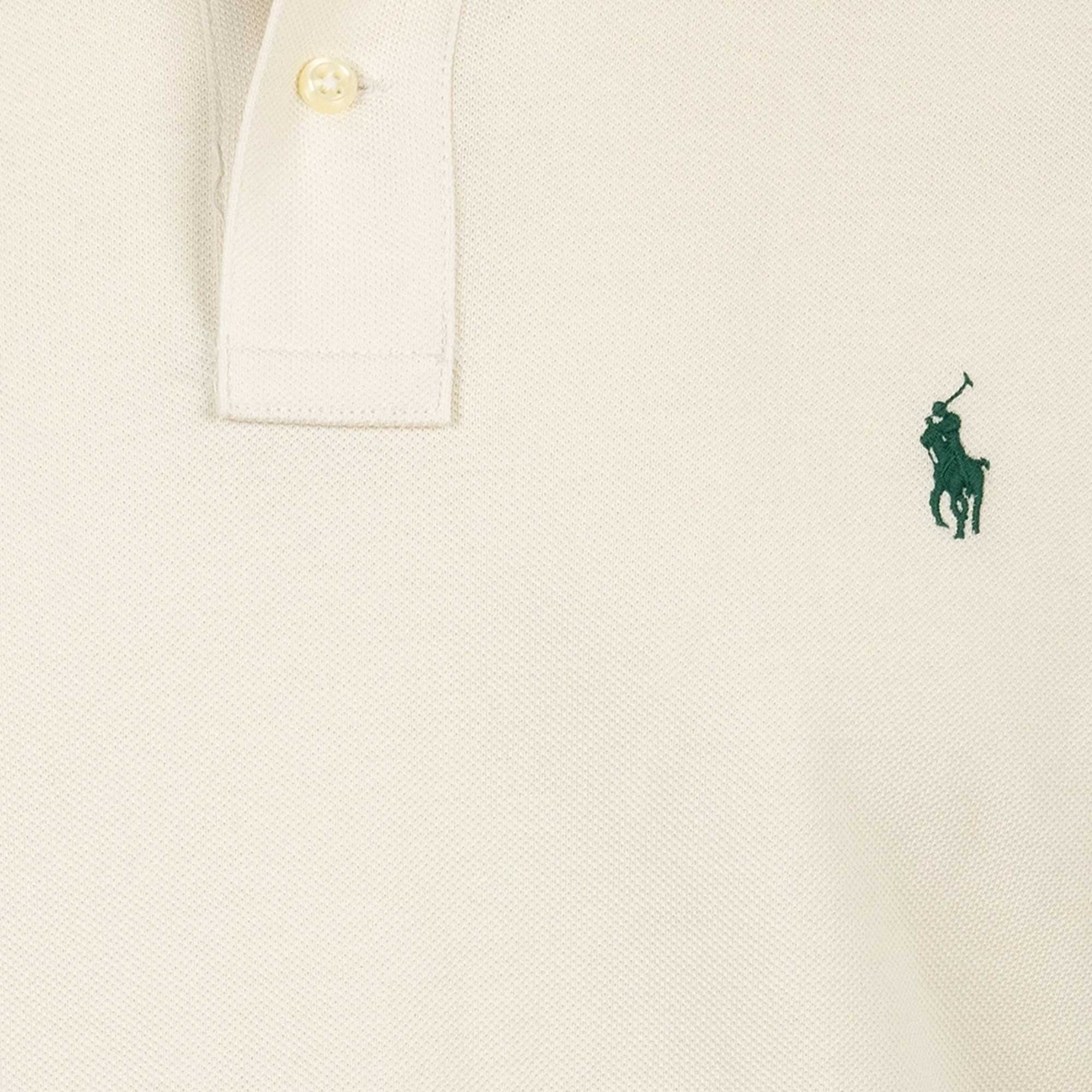 Polo Ralph Lauren Short Sleeve Knit Polo Shirt - Cream